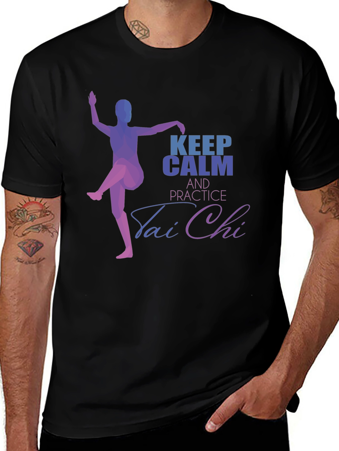 Variant 25 of Keep Calm Tai Chi Black T-Shirt