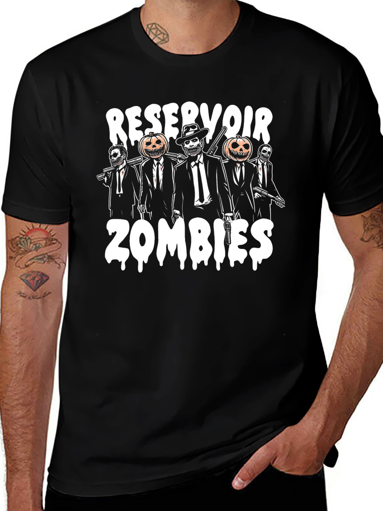 Reservoir Zombies T-Shirt - Halloween Graphic Tee