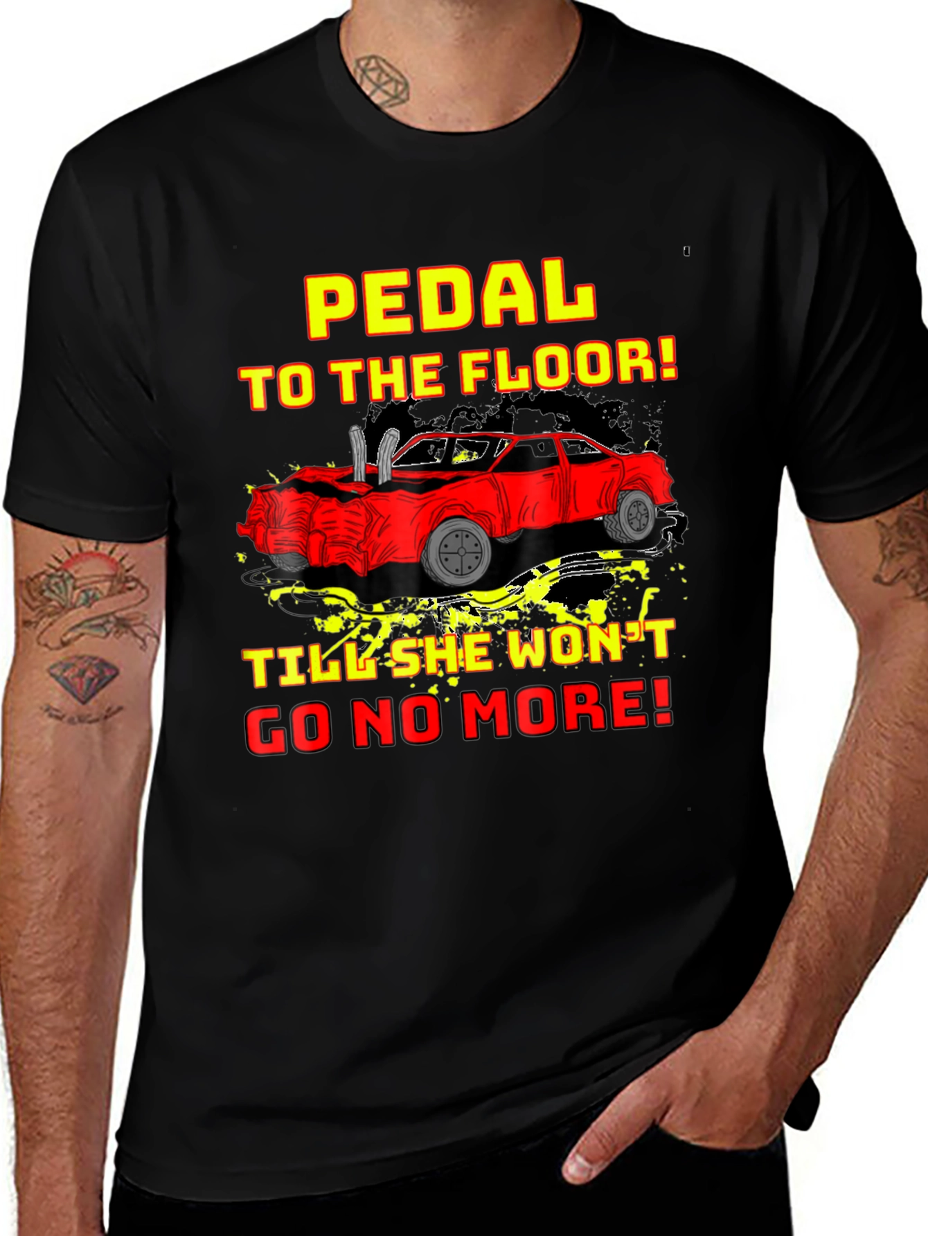 Variant 23 of Pedal to the Floor Car Graphic T-Shirt