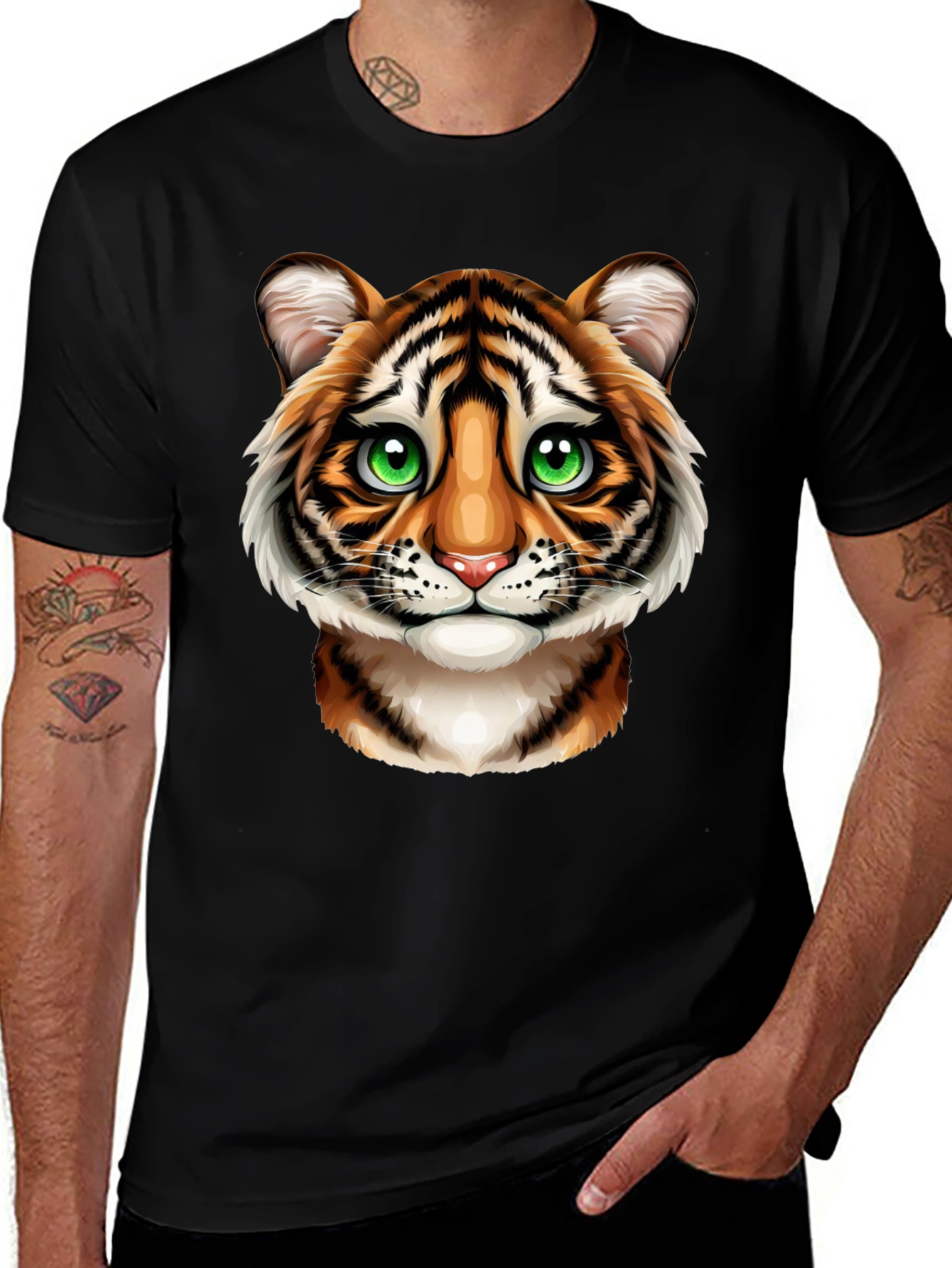 Variant 15 of Tiger Cub Graphic Tee - Soft Cotton Blend
