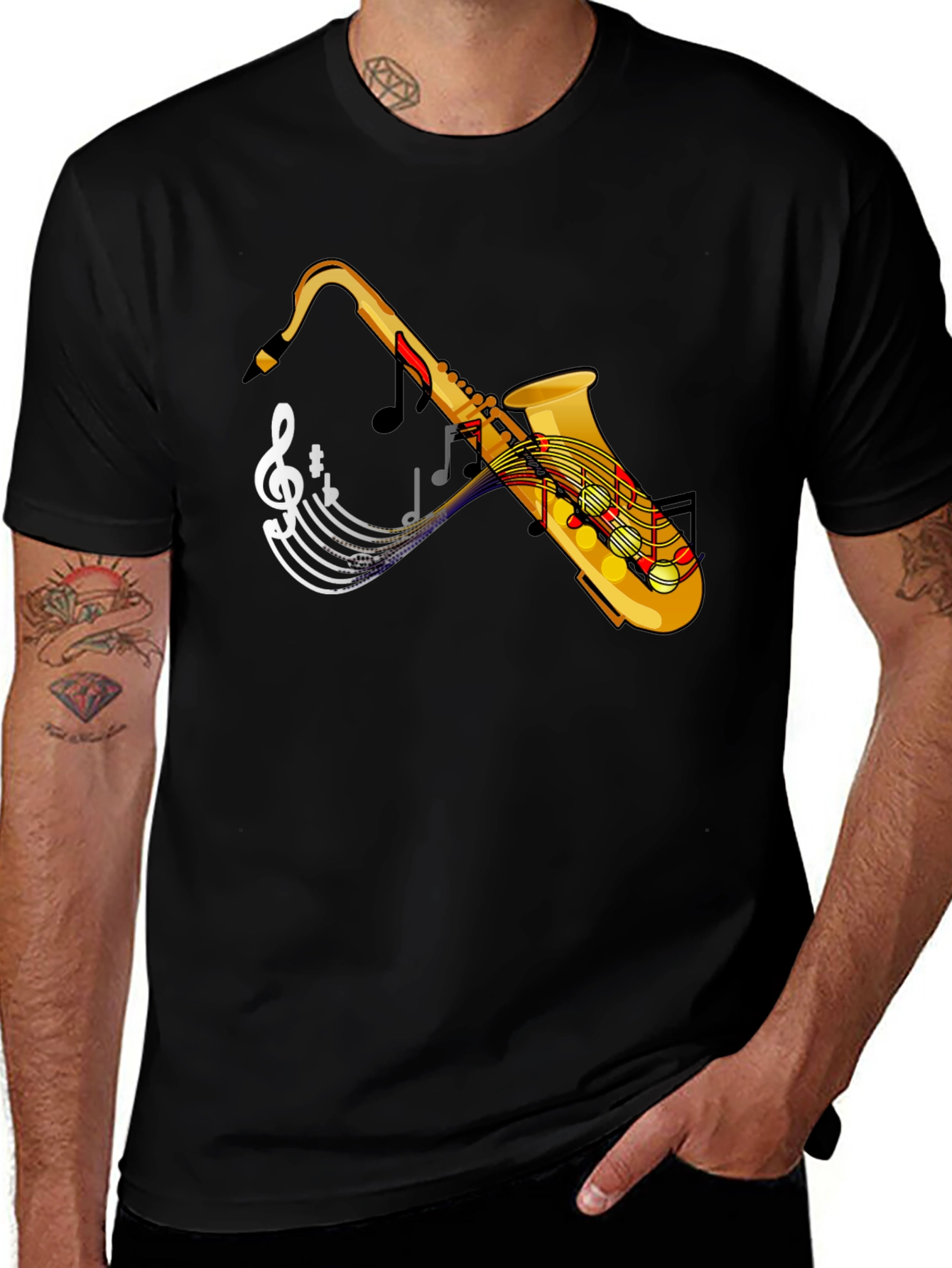 Variant 18 of Saxophone Music Tee