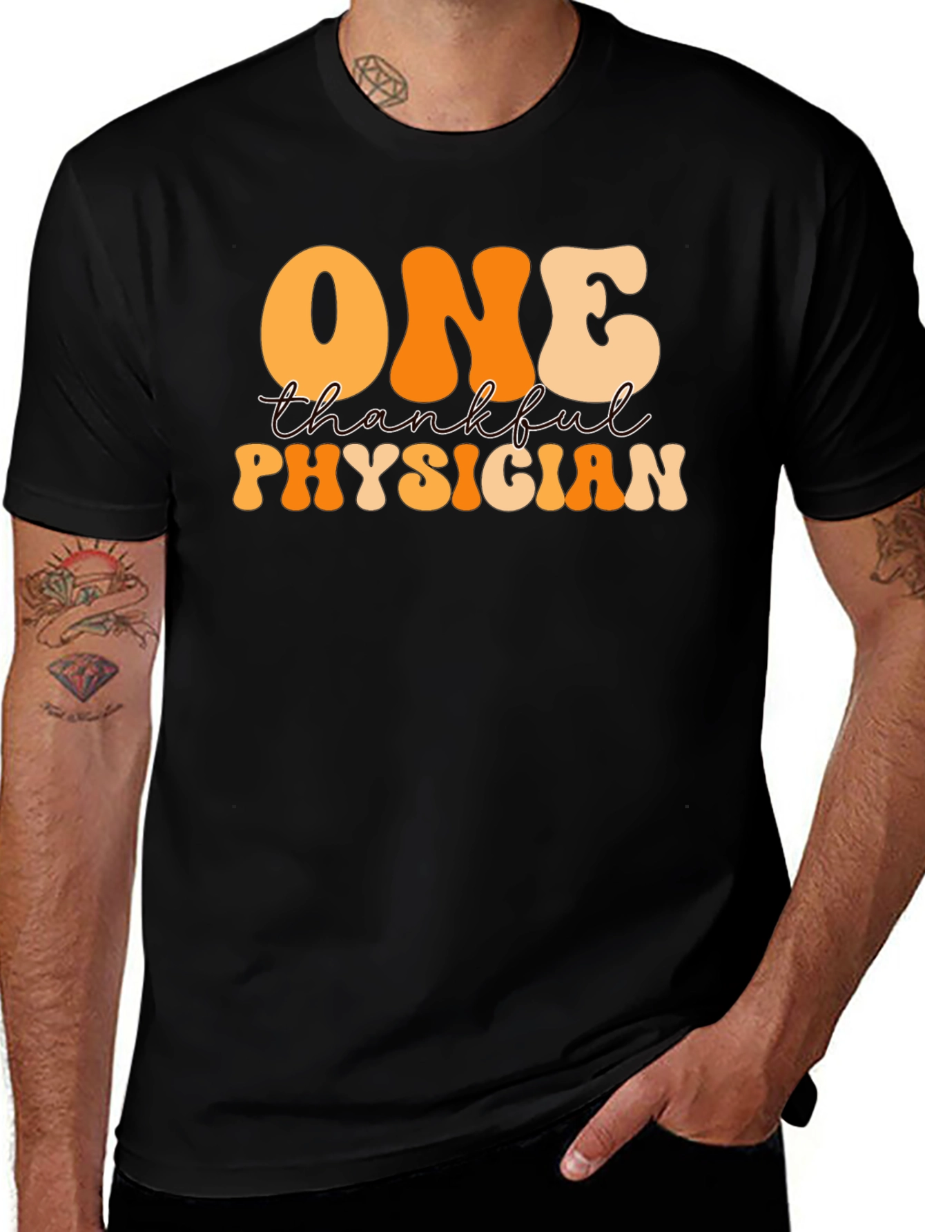 Variant 17 of Thankful Physician Graphic T-Shirt