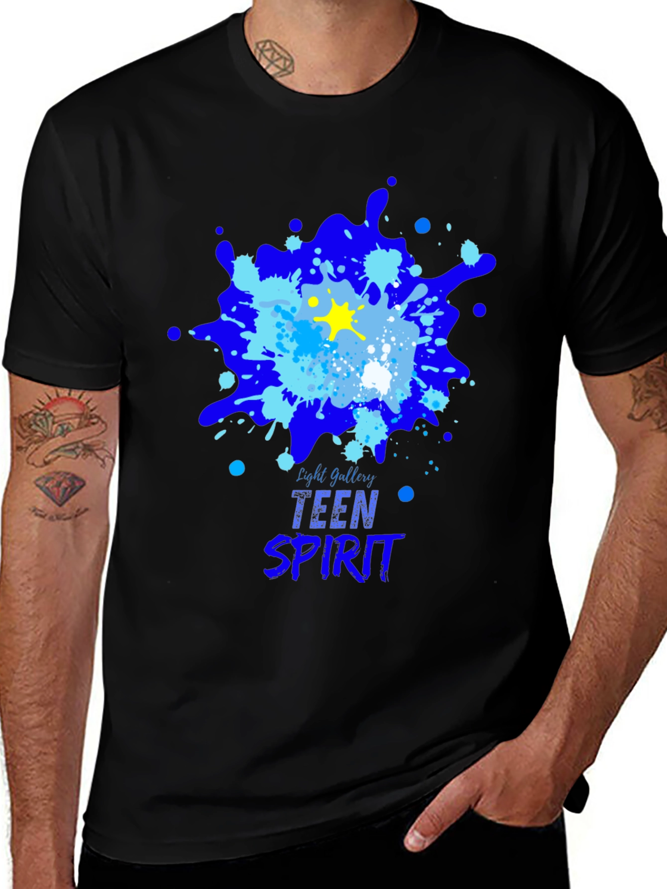 Variant 22 of Teen Spirit Graphic T-Shirt - Abstract Design, Casual Style