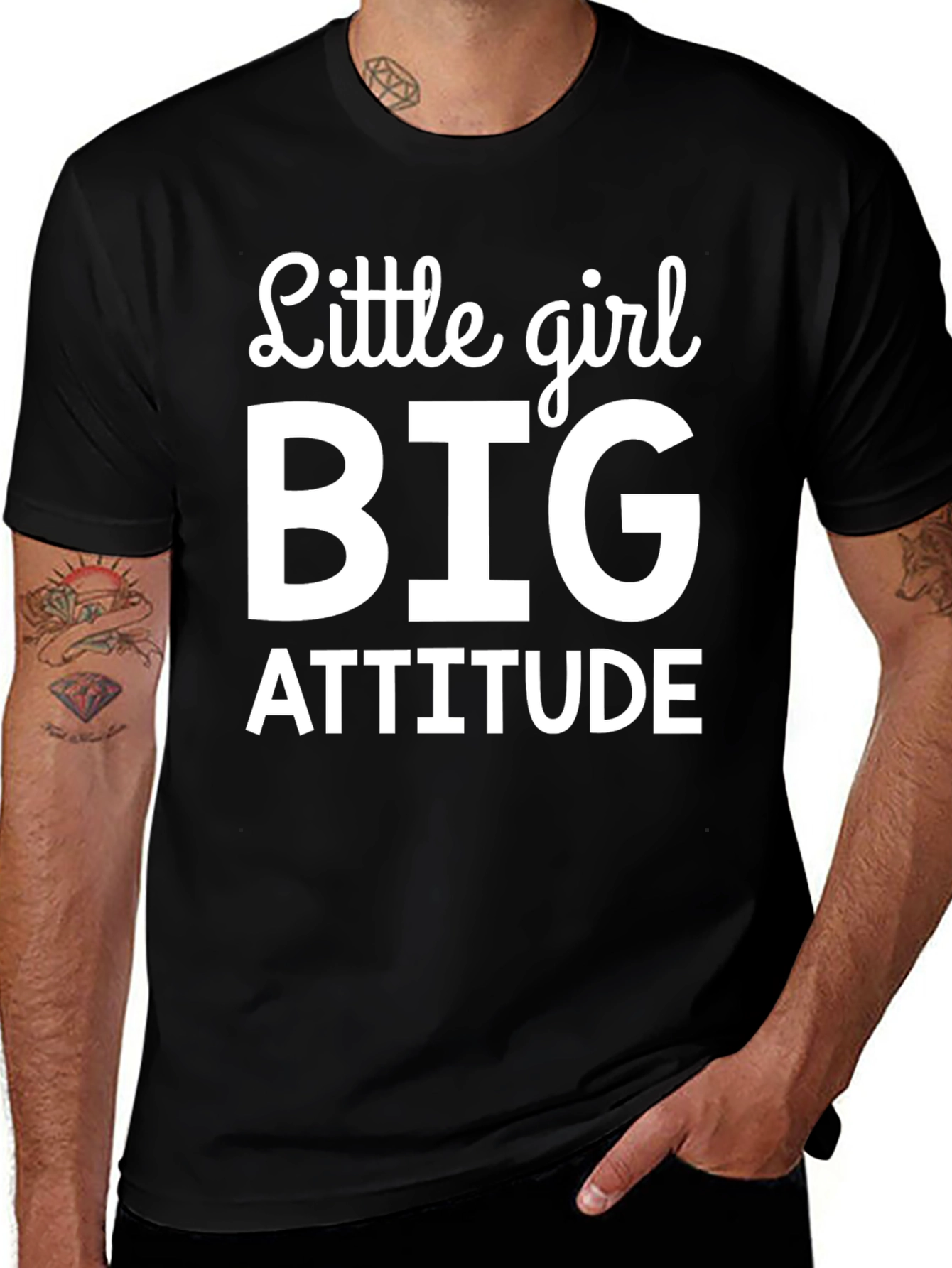 Variant 29 of Little Girl Big Attitude T-Shirt - Adult Unisex