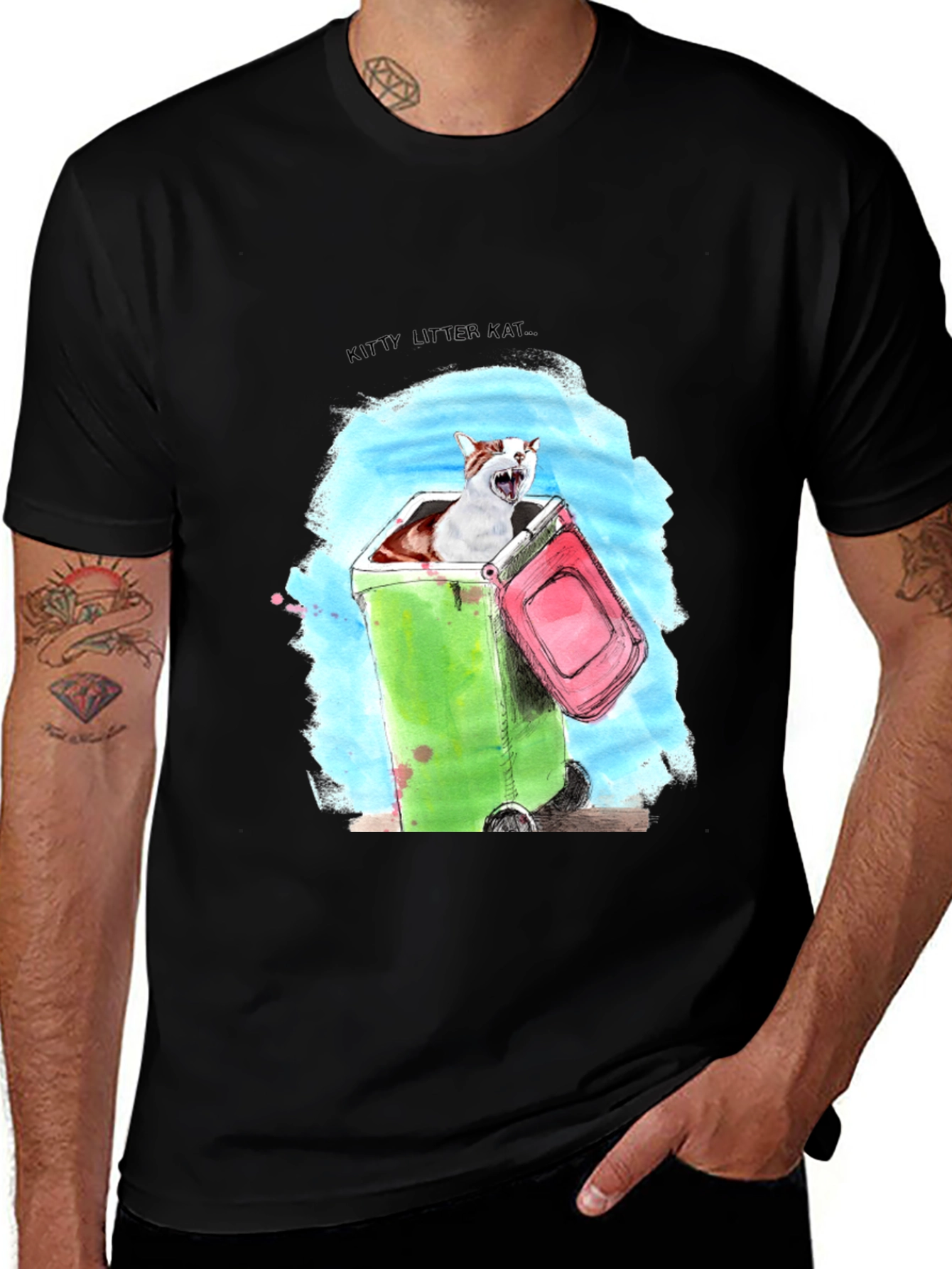 Variant 14 of Funny Litter Kat T-Shirt