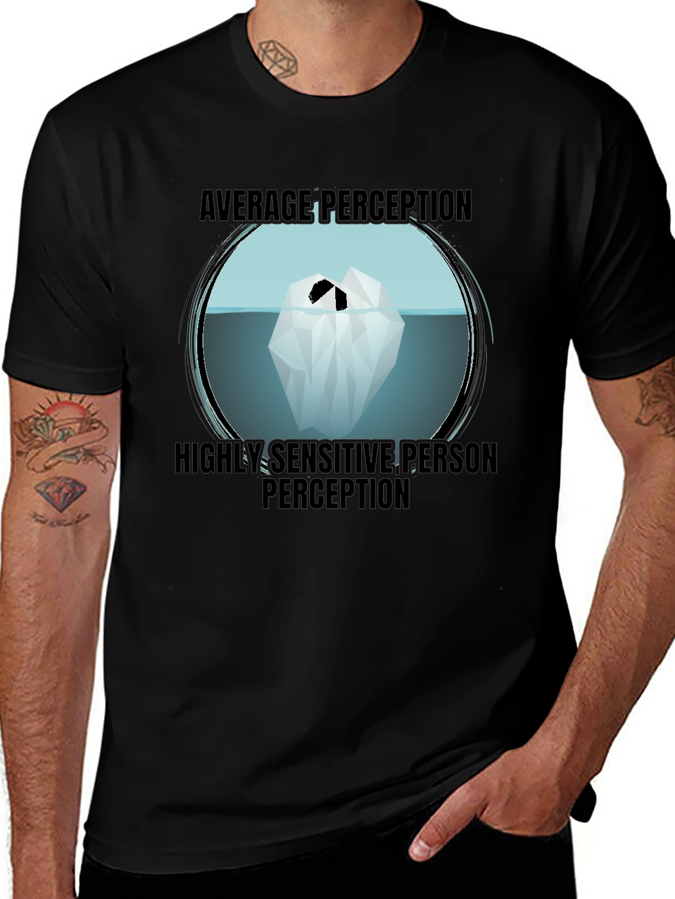Variant 18 of Iceberg Perception T-Shirt - Sensitive Person