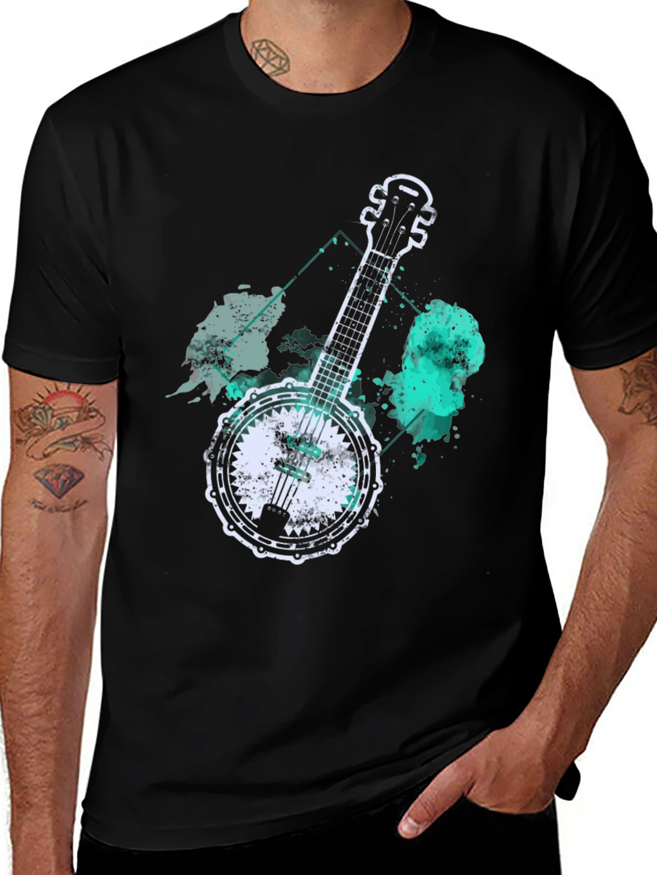Variant 26 of Banjo Graphic Black T-Shirt