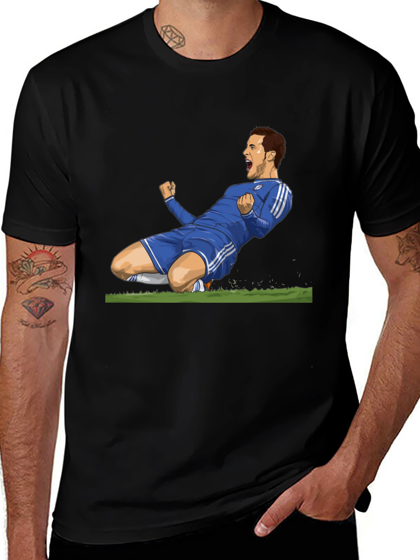 Variant 26 of Soccer Star Graphic Tee - Celebrate the Win!