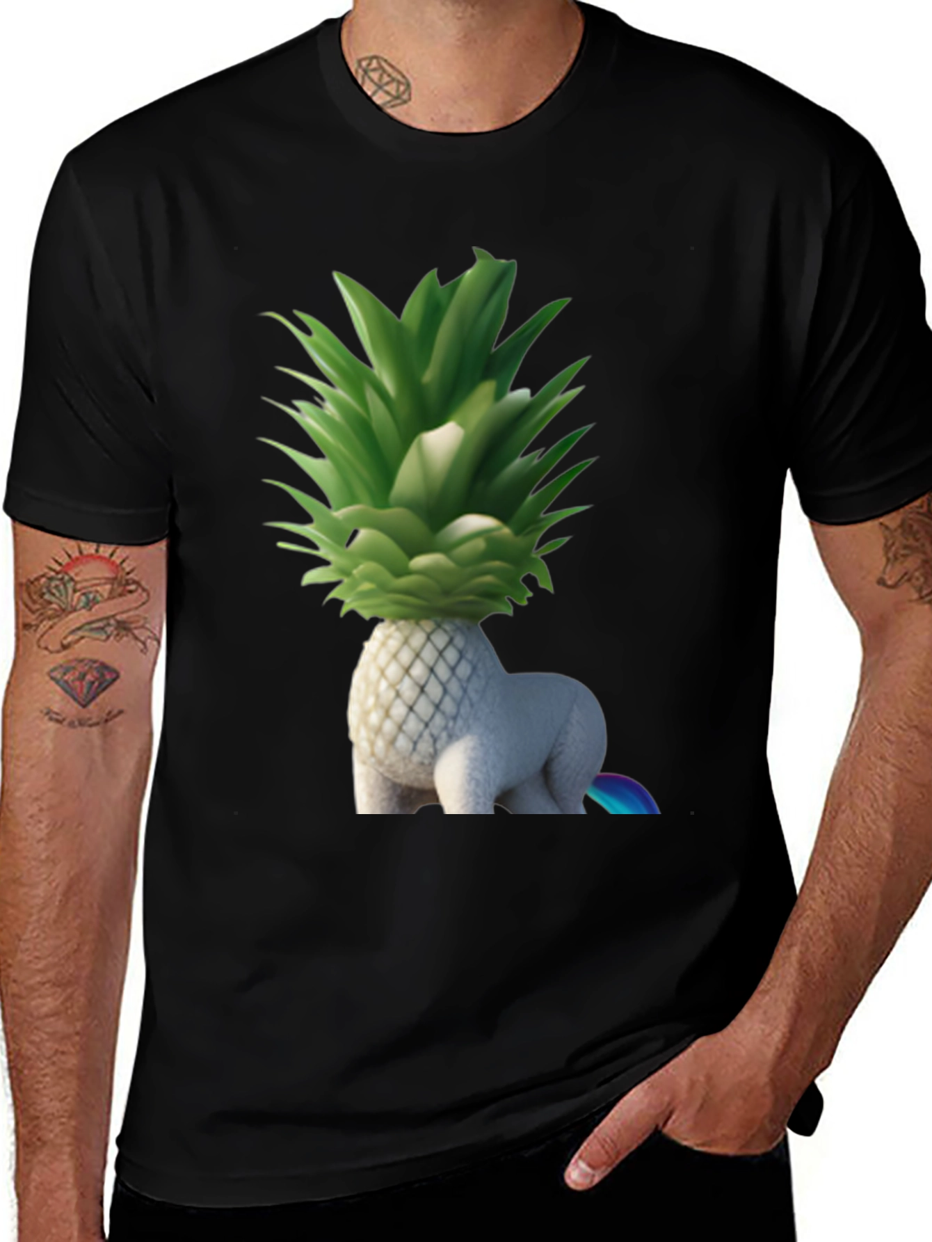 Variant 30 of Pineapple Unicorn Graphic T-Shirt - Unique Design