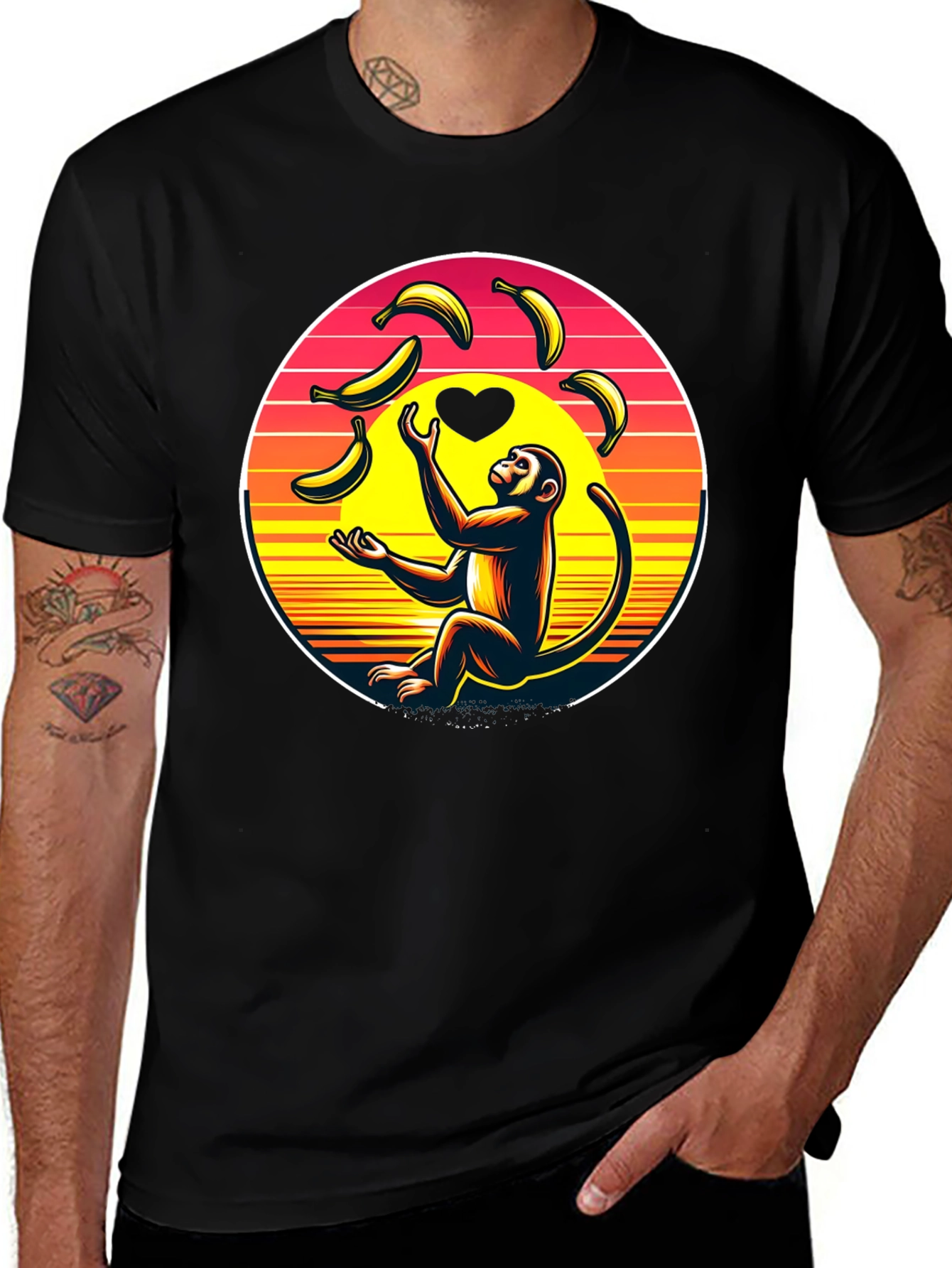 Variant 30 of Monkey Banana Juggling Graphic Tee