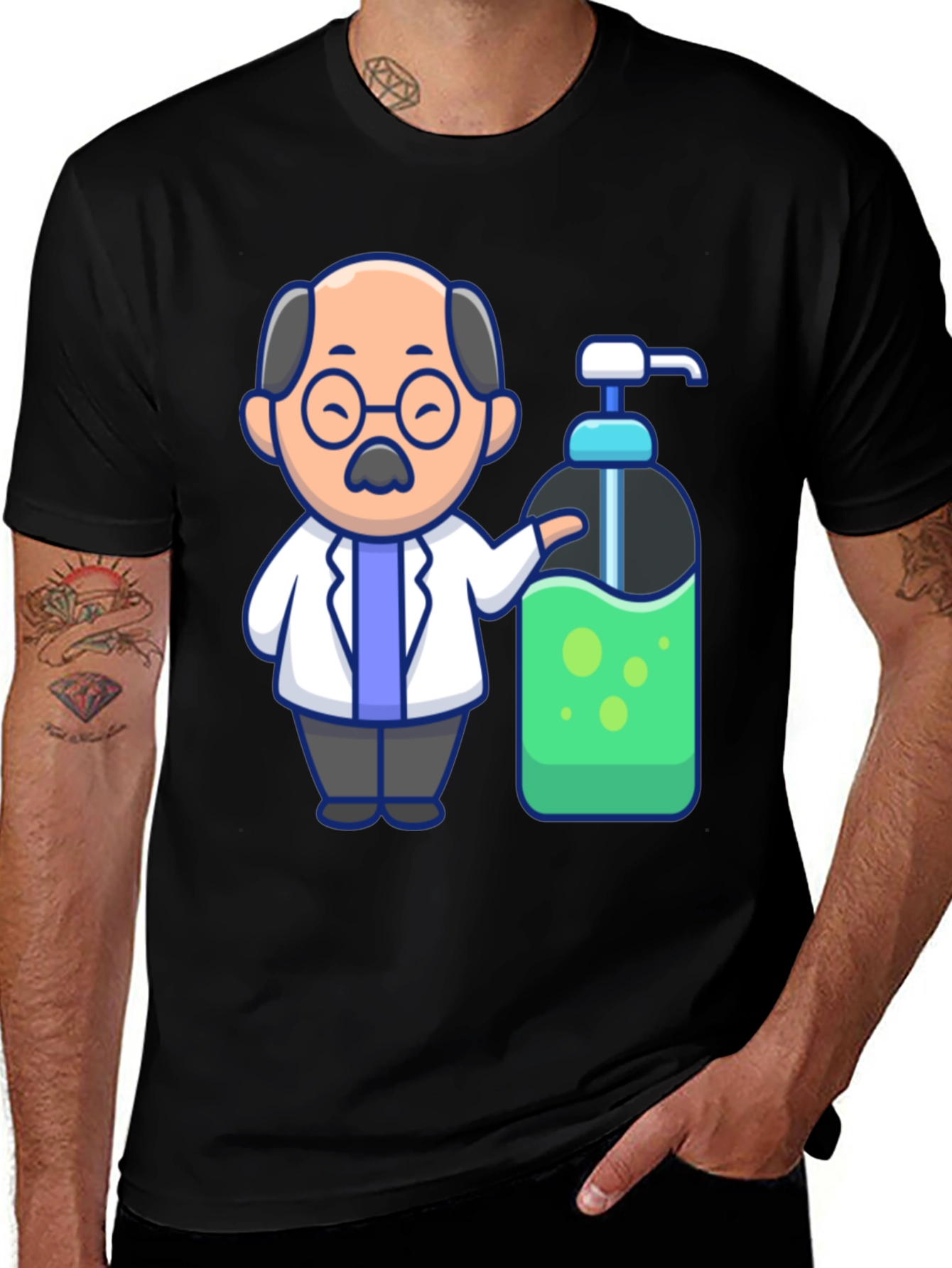 Variant 5 of Scientist Hand Sanitizer Graphic T-Shirt