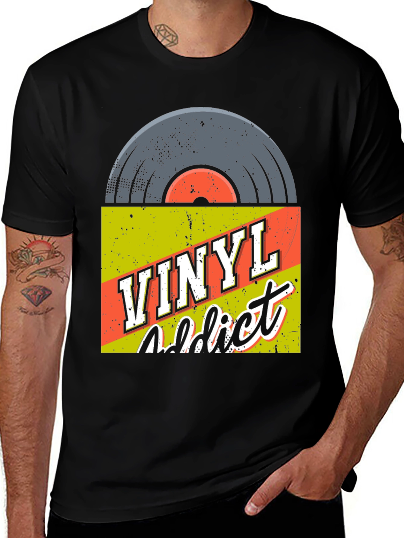 Variant 8 of Vinyl Addict Graphic T-Shirt