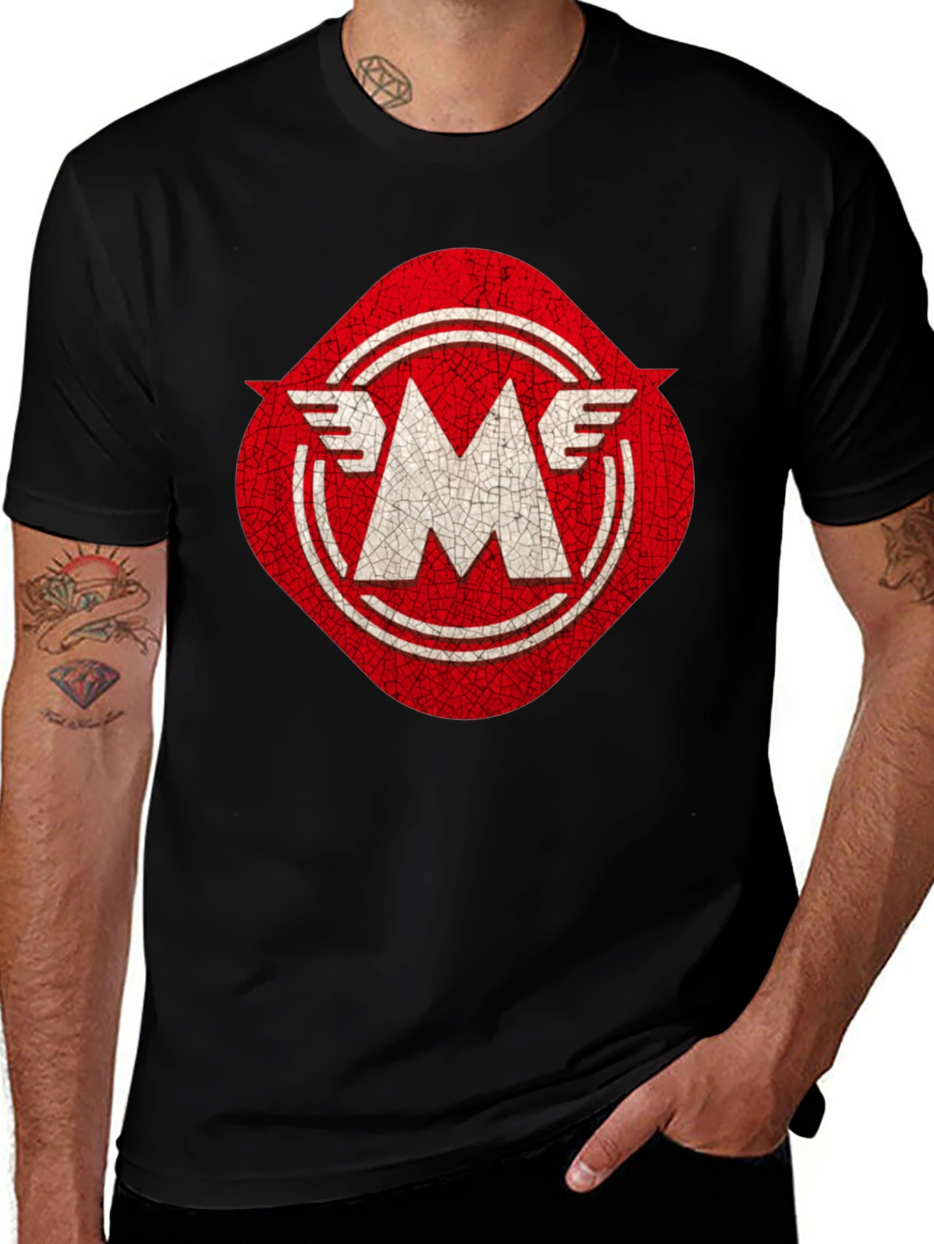 Variant 14 of Vintage "M" Logo Graphic Tee