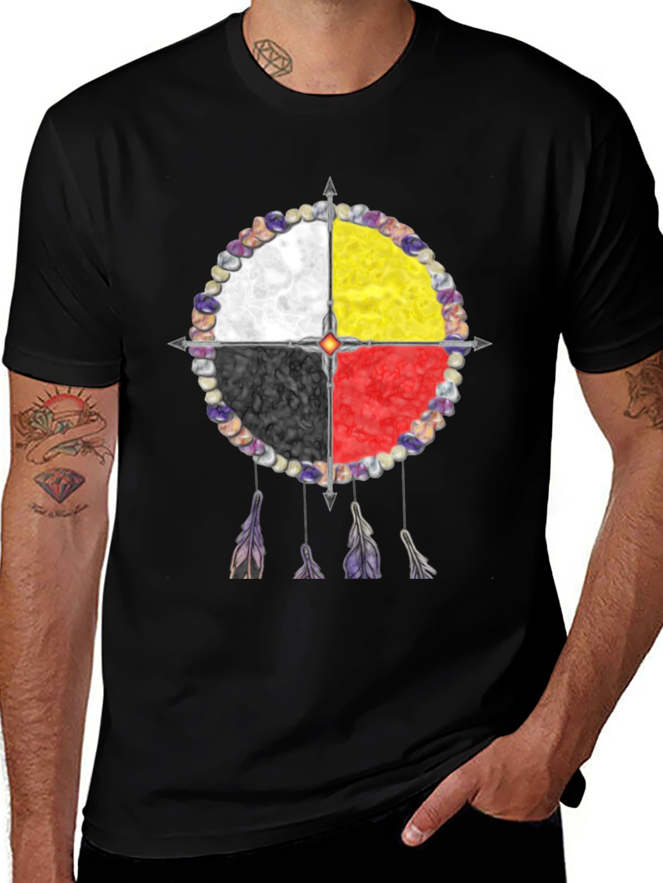 Medicine Wheel T-Shirt: Native American Wisdom