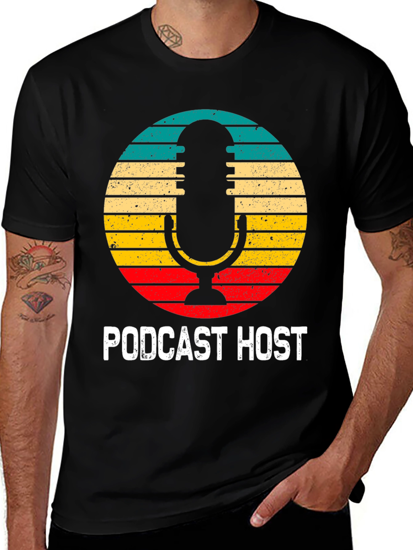 Variant 22 of Podcast Host Retro T-Shirt