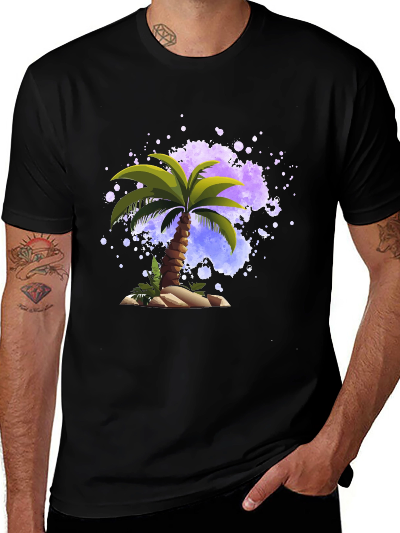 Variant 25 of Tropical Palm Tree Graphic T-Shirt