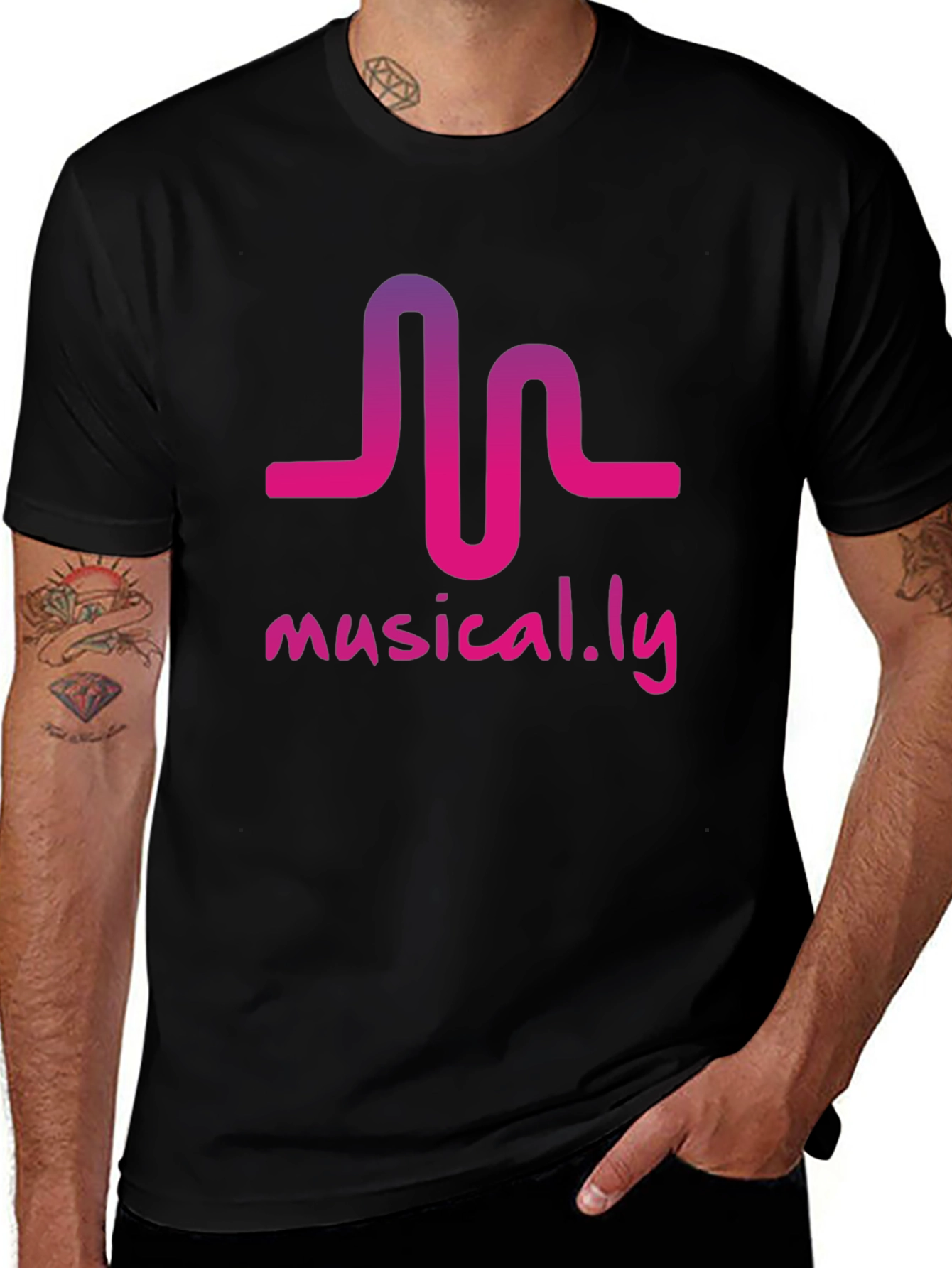 Variant 17 of Musical.ly Black T-Shirt