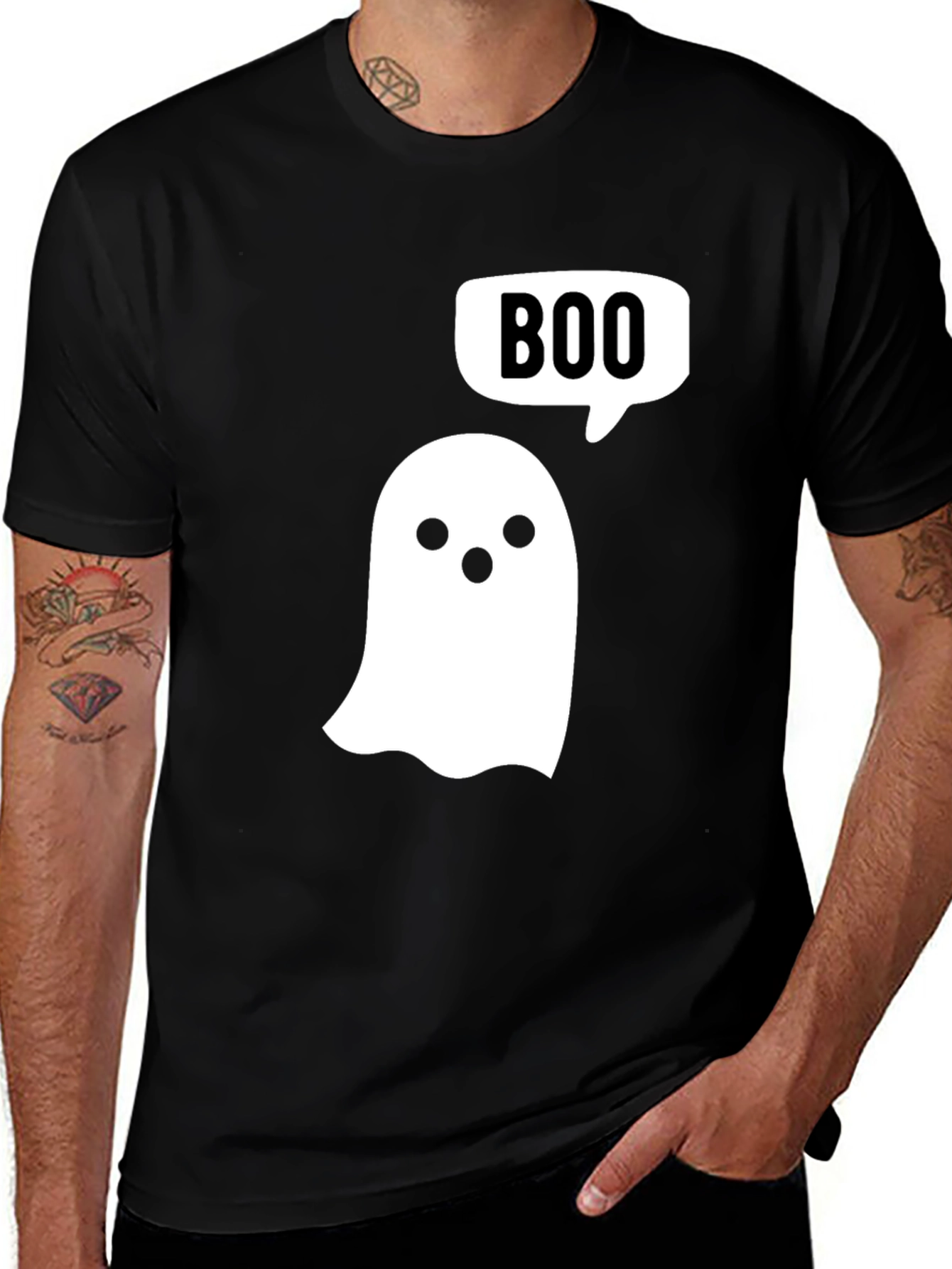 Boo Ghost T-Shirt - Halloween Spooky Season