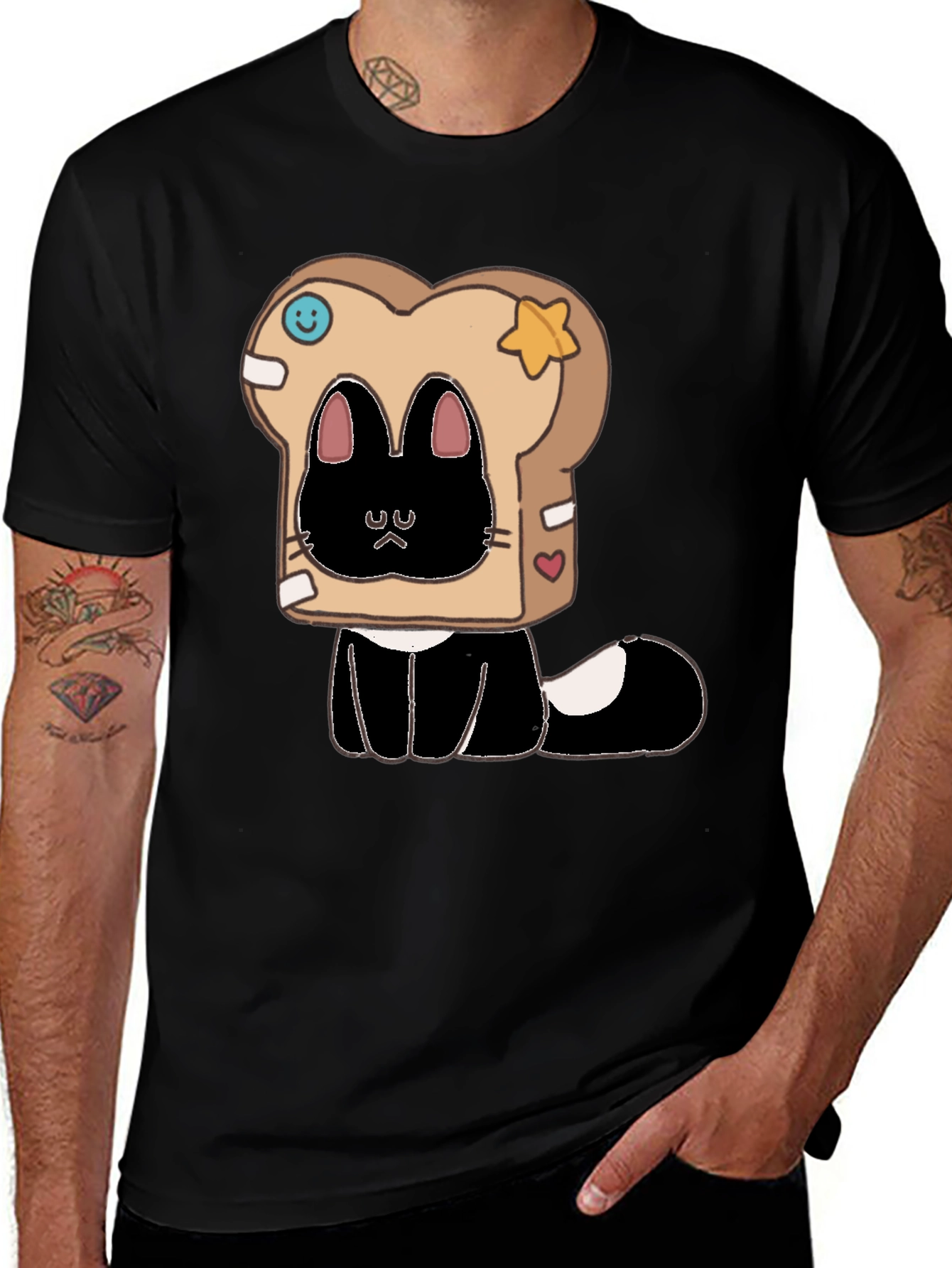 Variant 19 of Cute Cat in Toast T-Shirt