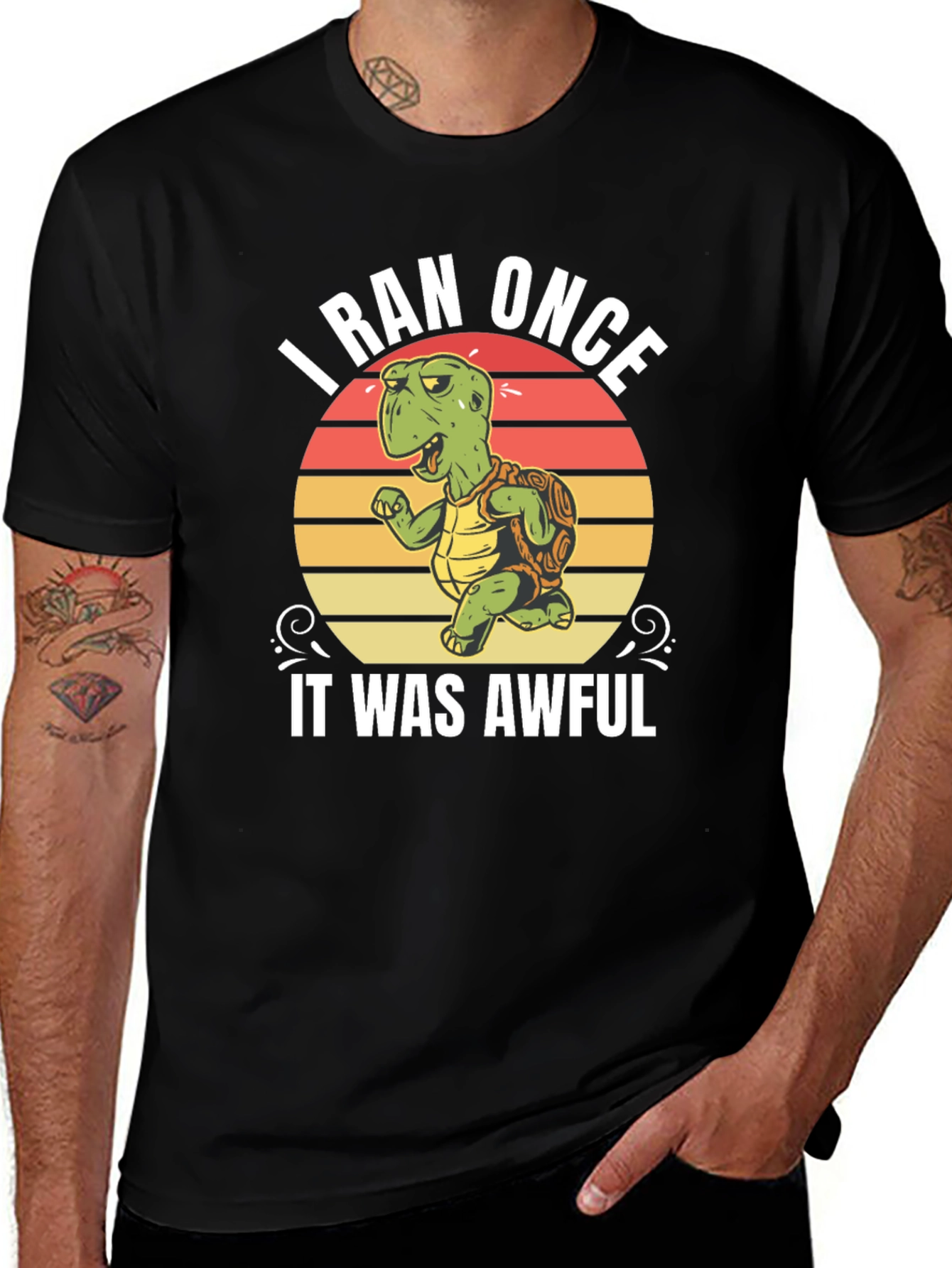 Variant 12 of I Ran Once Turtle T-Shirt