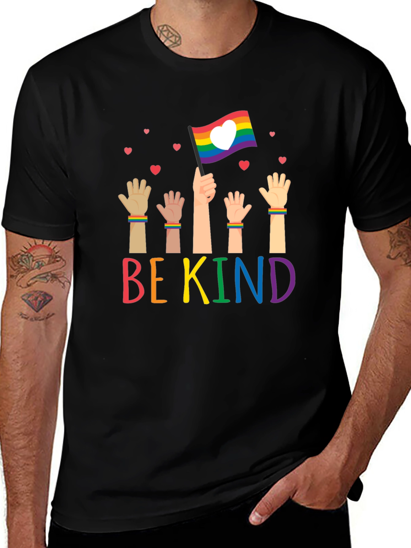 Be Kind Rainbow Pride T-Shirt