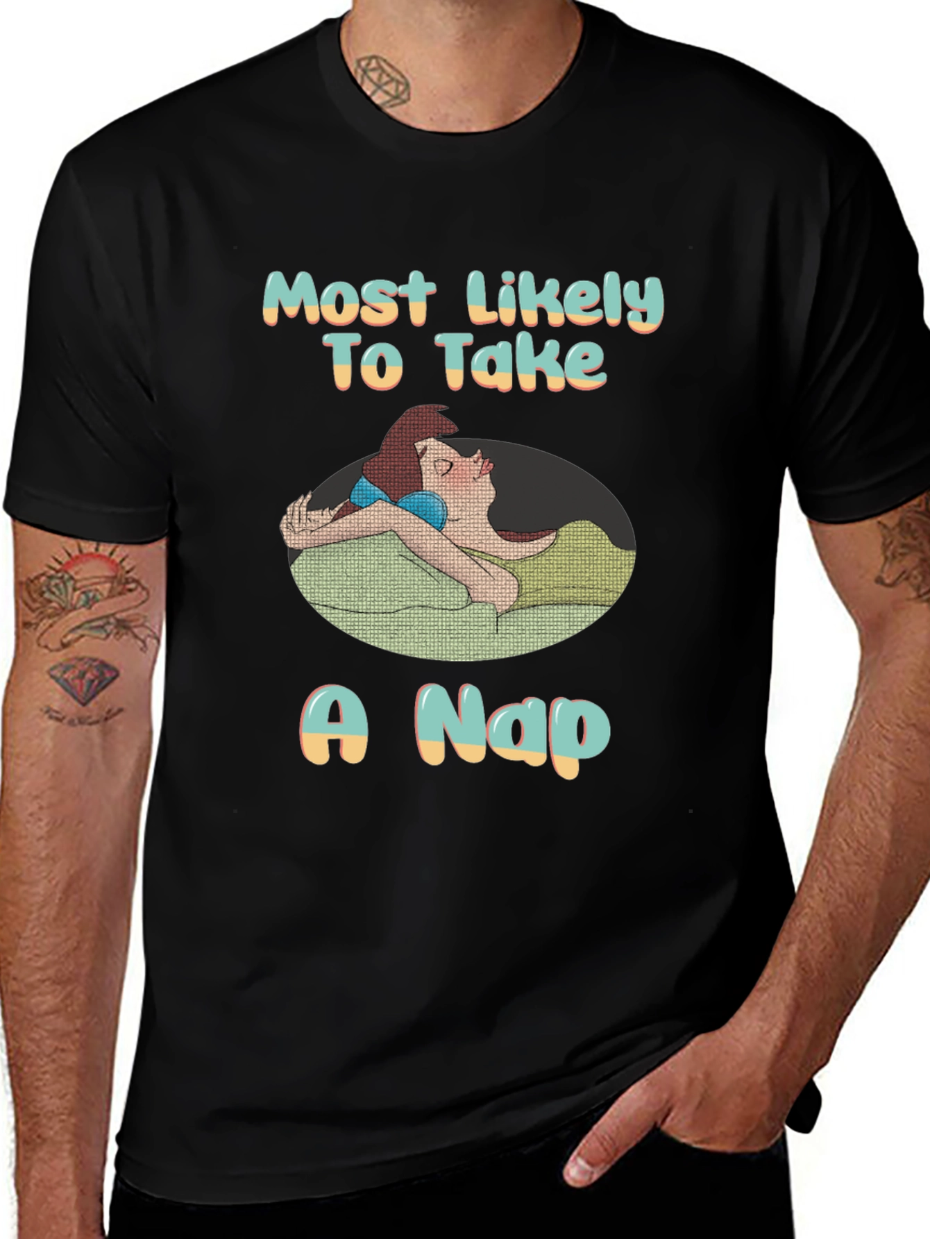 Variant 8 of Most Likely To Take a Nap T-Shirt