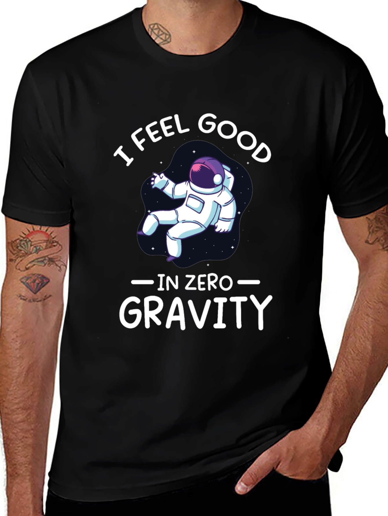 Variant 16 of I Feel Good in Zero Gravity Graphic T-Shirt