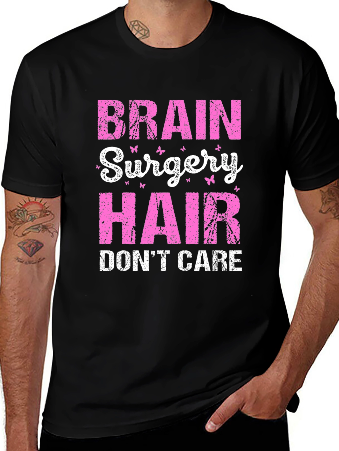 Brain Surgery Hair Don't Care T-Shirt