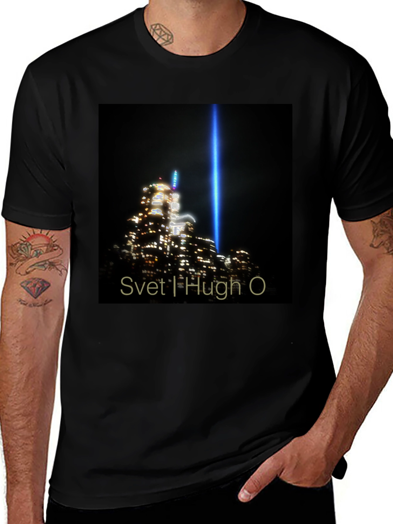 Variant 17 of Svet I Hugh O Black Graphic Tee