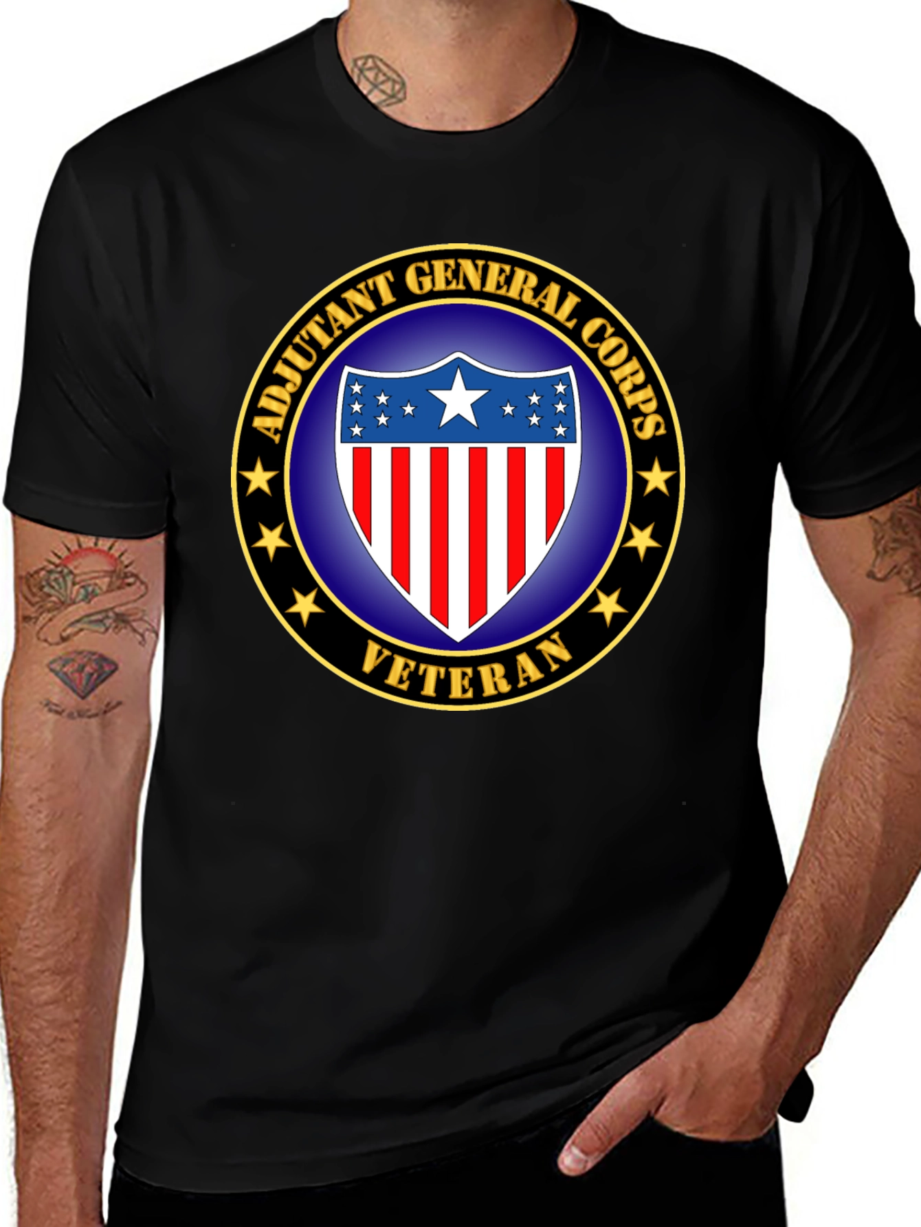 Variant 22 of Adjutant General Corps Veteran T-Shirt