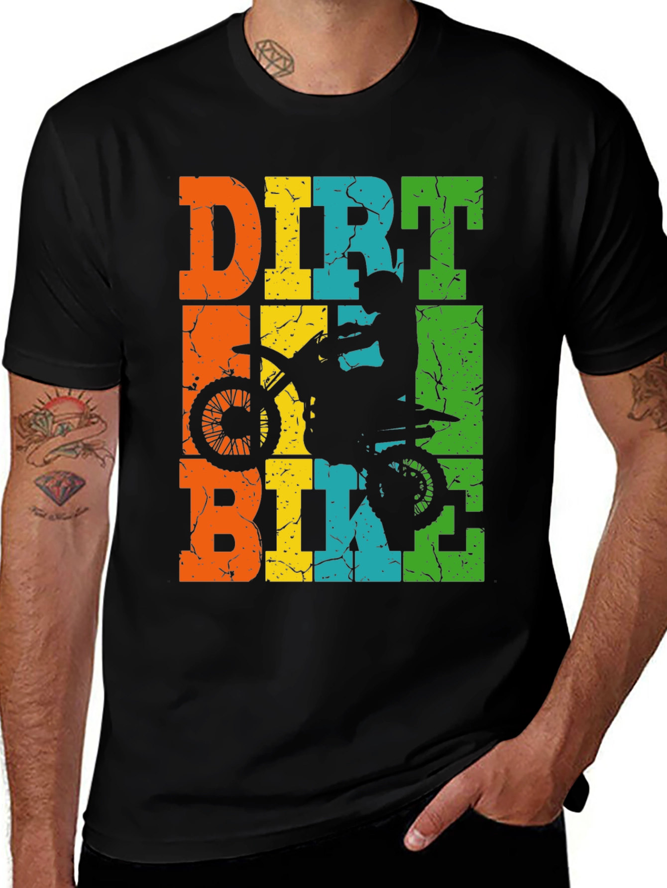 Variant 20 of Dirt Bike T-Shirt: Motocross Rider Design