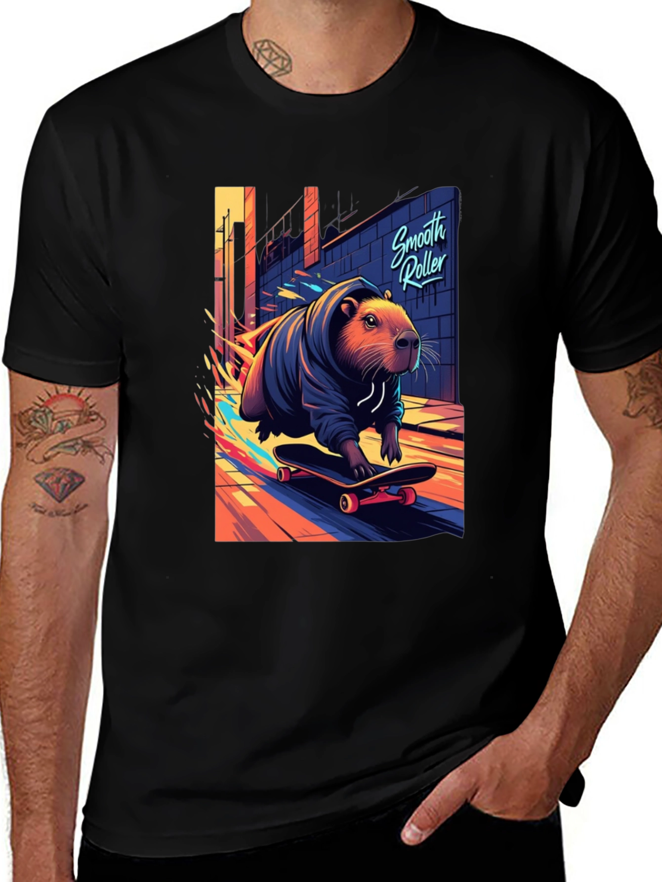 Variant 7 of Smooth Roller Capybara T-Shirt