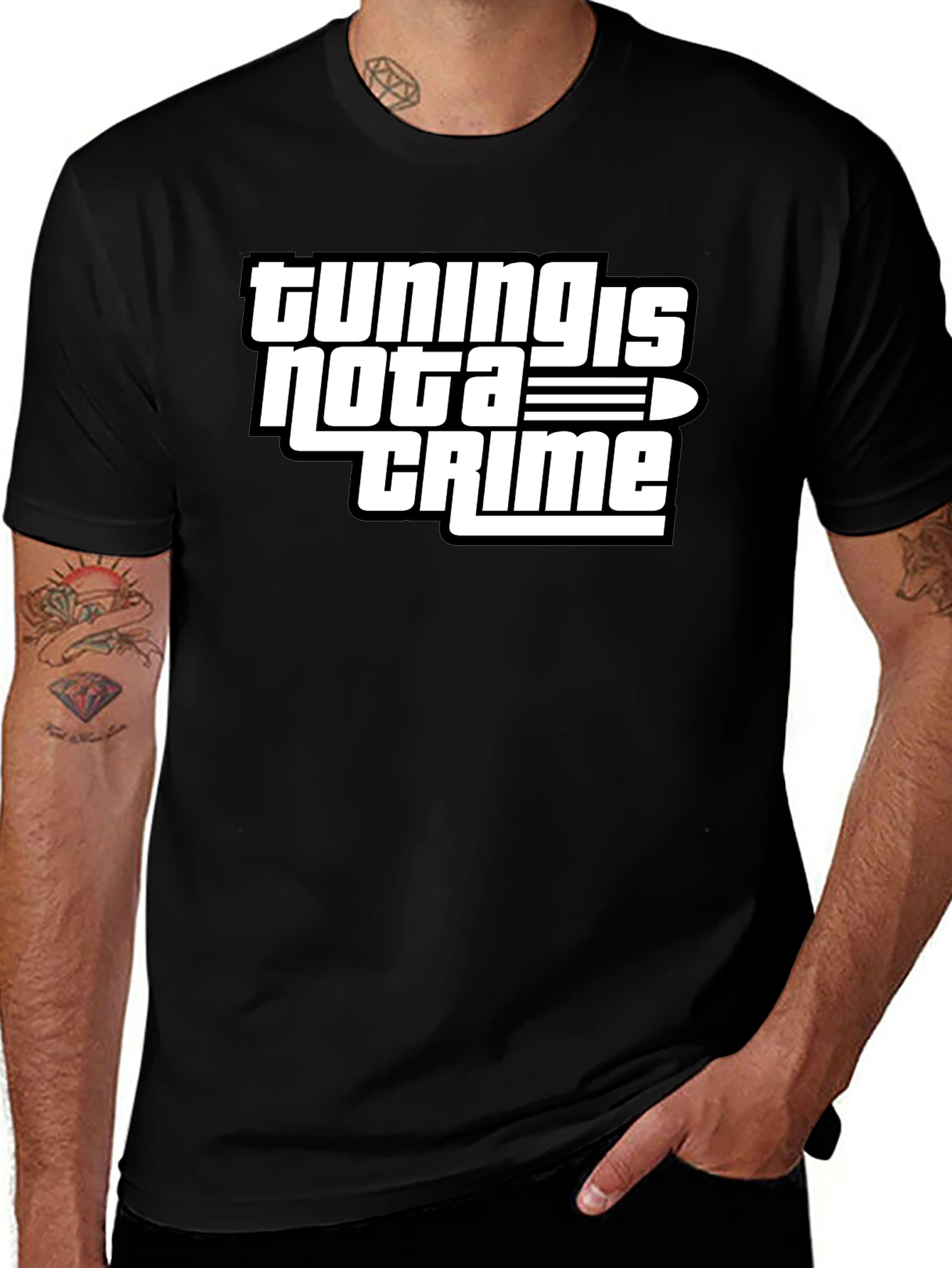 Variant 28 of Tuning is Not a Crime Graphic T-Shirt