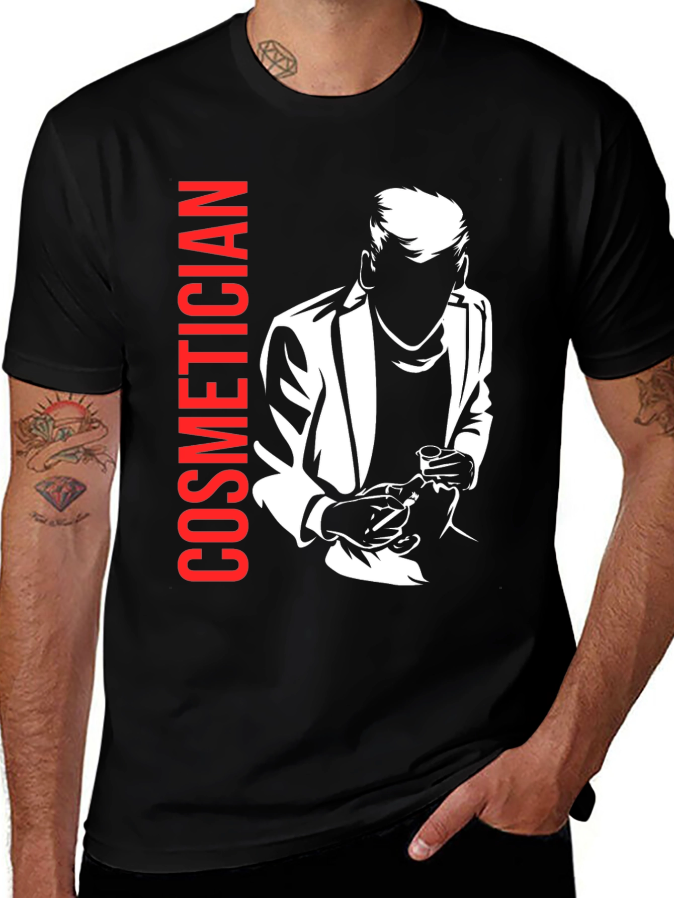 Variant 9 of Cosmetician Graphic T-Shirt - Unisex Style