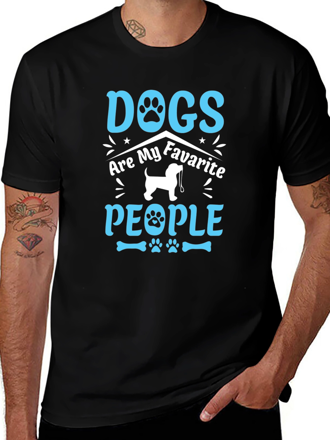 Variant 22 of Dogs Are My Favorite People Graphic T-Shirt