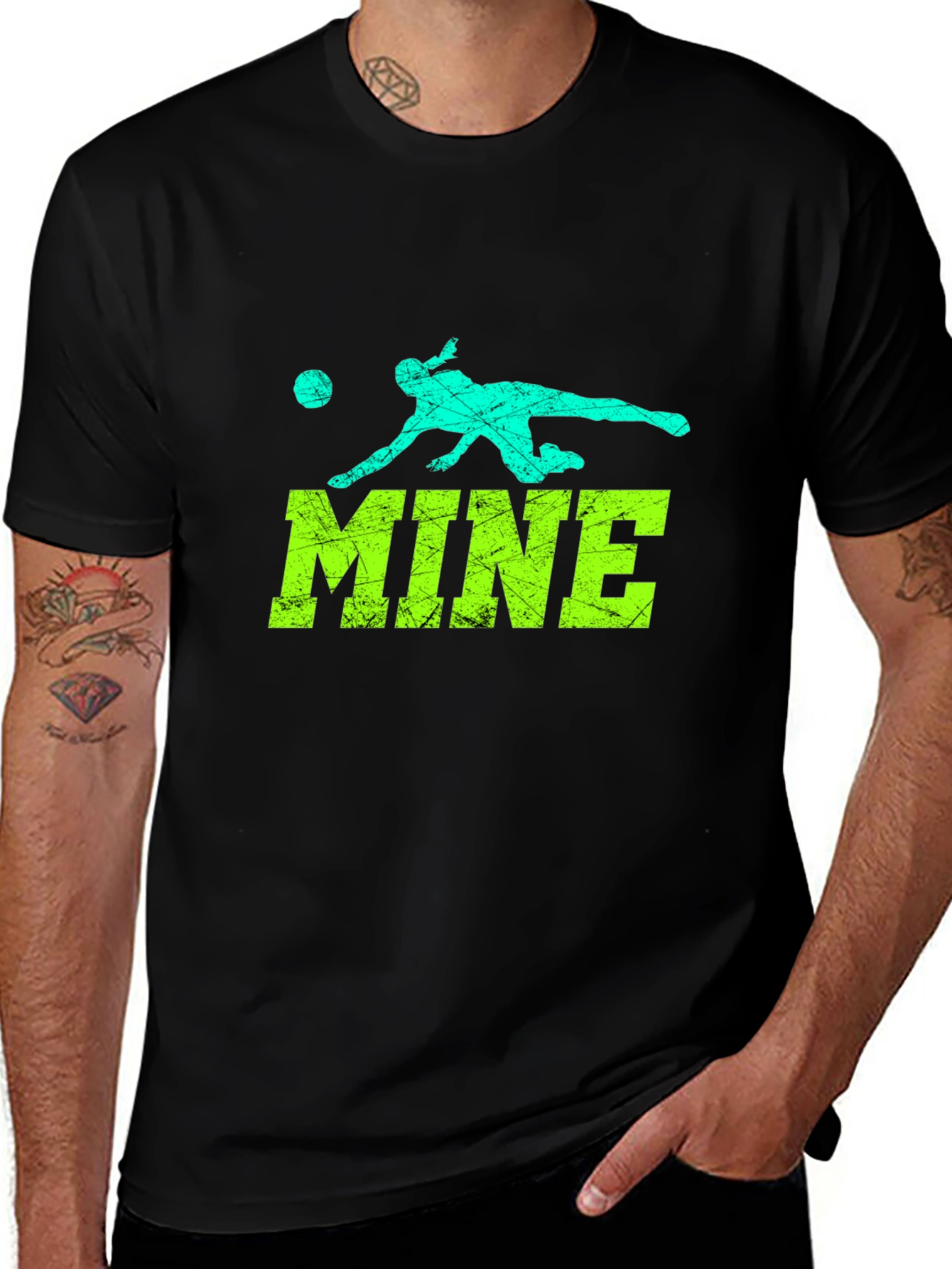 Variant 17 of Volleyball 'MINE' Graphic T-Shirt