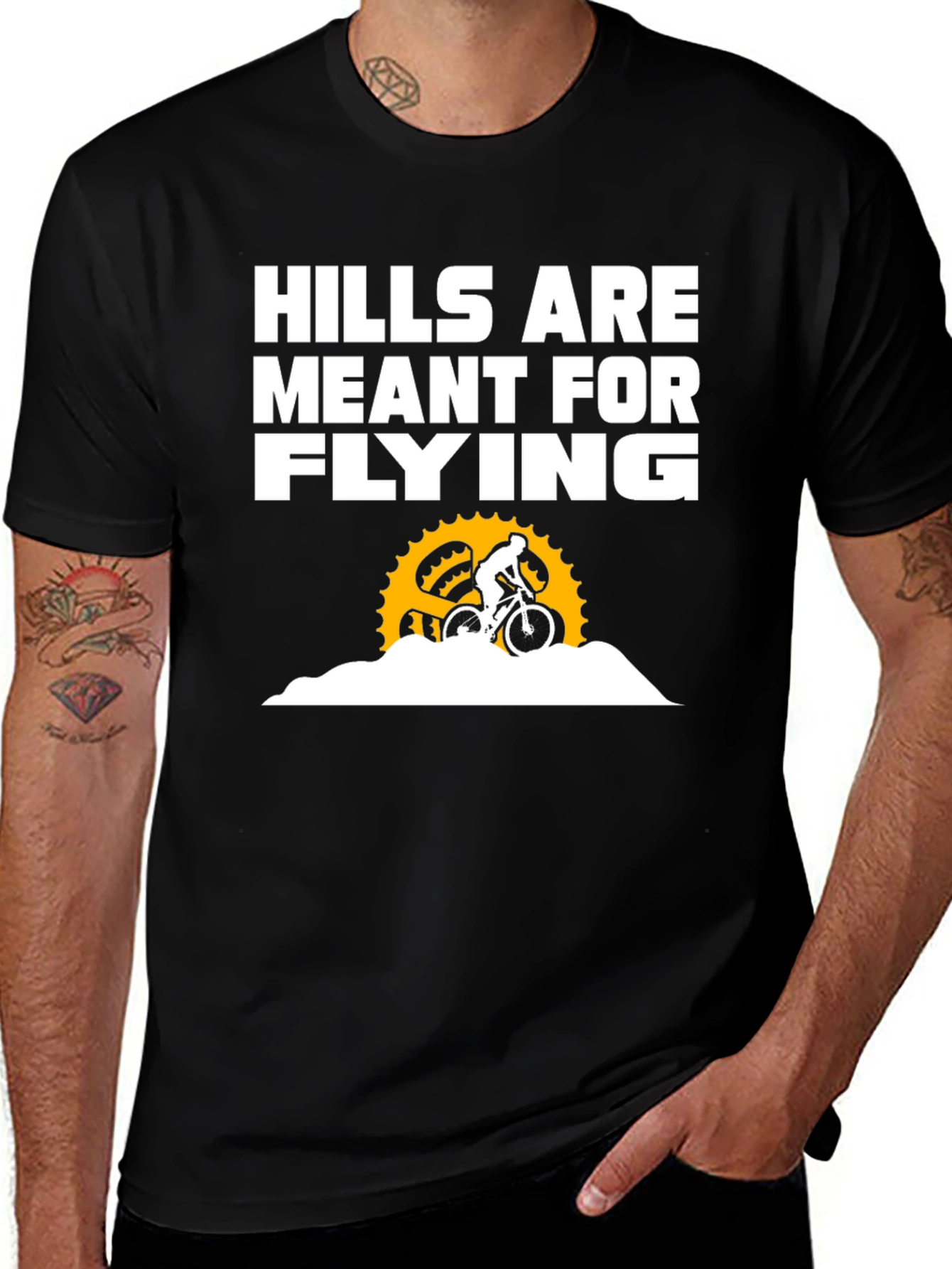 Hills Are Meant for Flying Biking T-Shirt