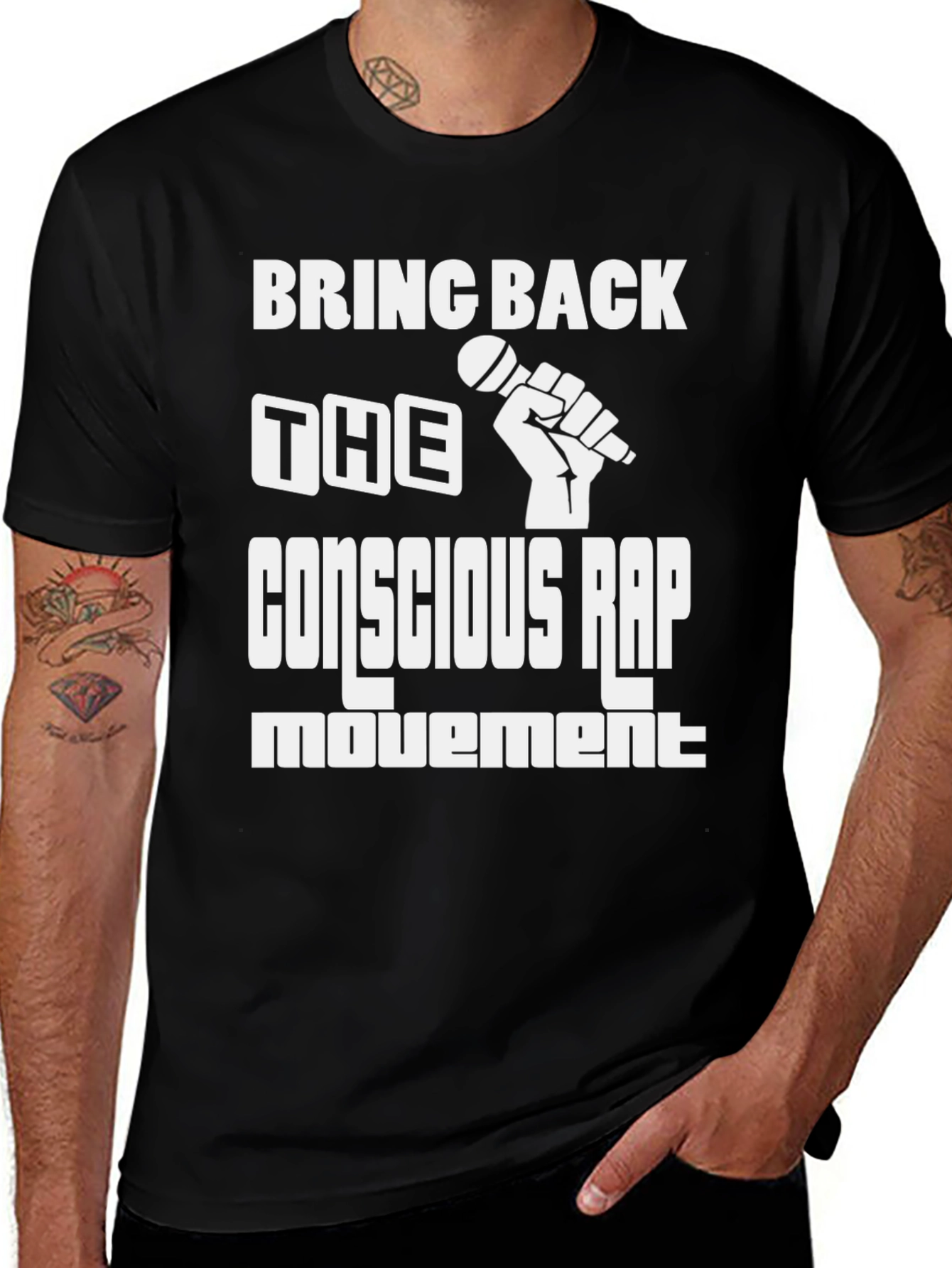 Variant 18 of Conscious Rap Movement Graphic Tee