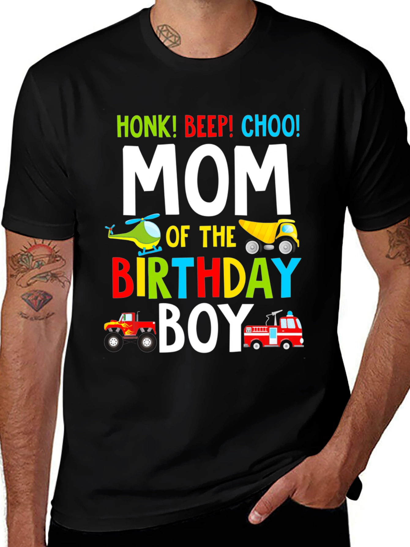 Variant 27 of Mom of the Birthday Boy T-Shirt