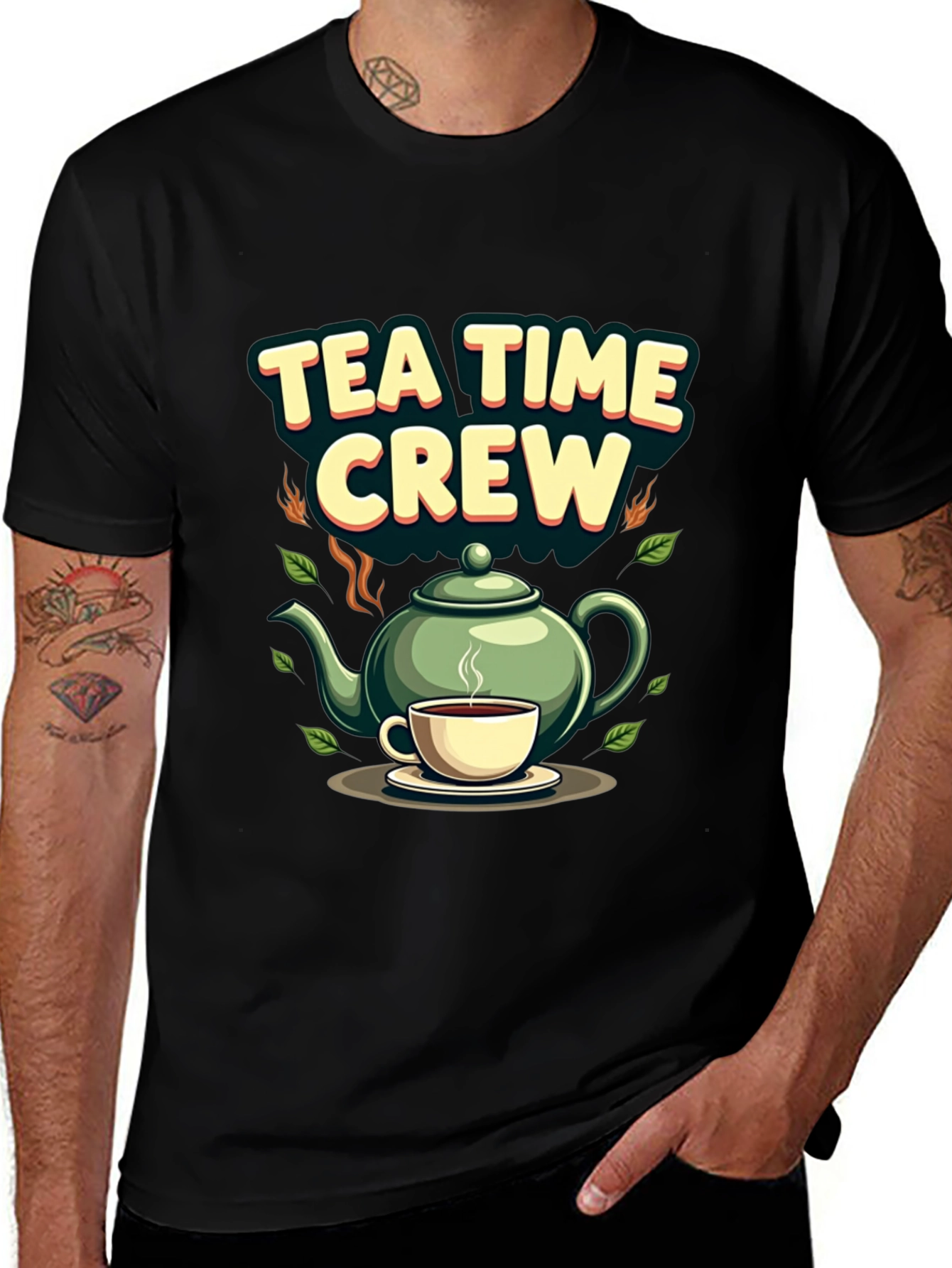 Tea Time Crew Graphic T-Shirt