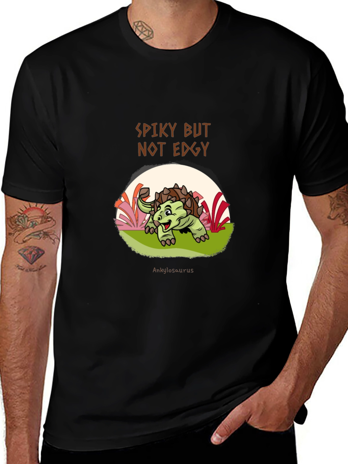 Variant 21 of Spiky But Not Edgy Dinosaur Graphic T-Shirt