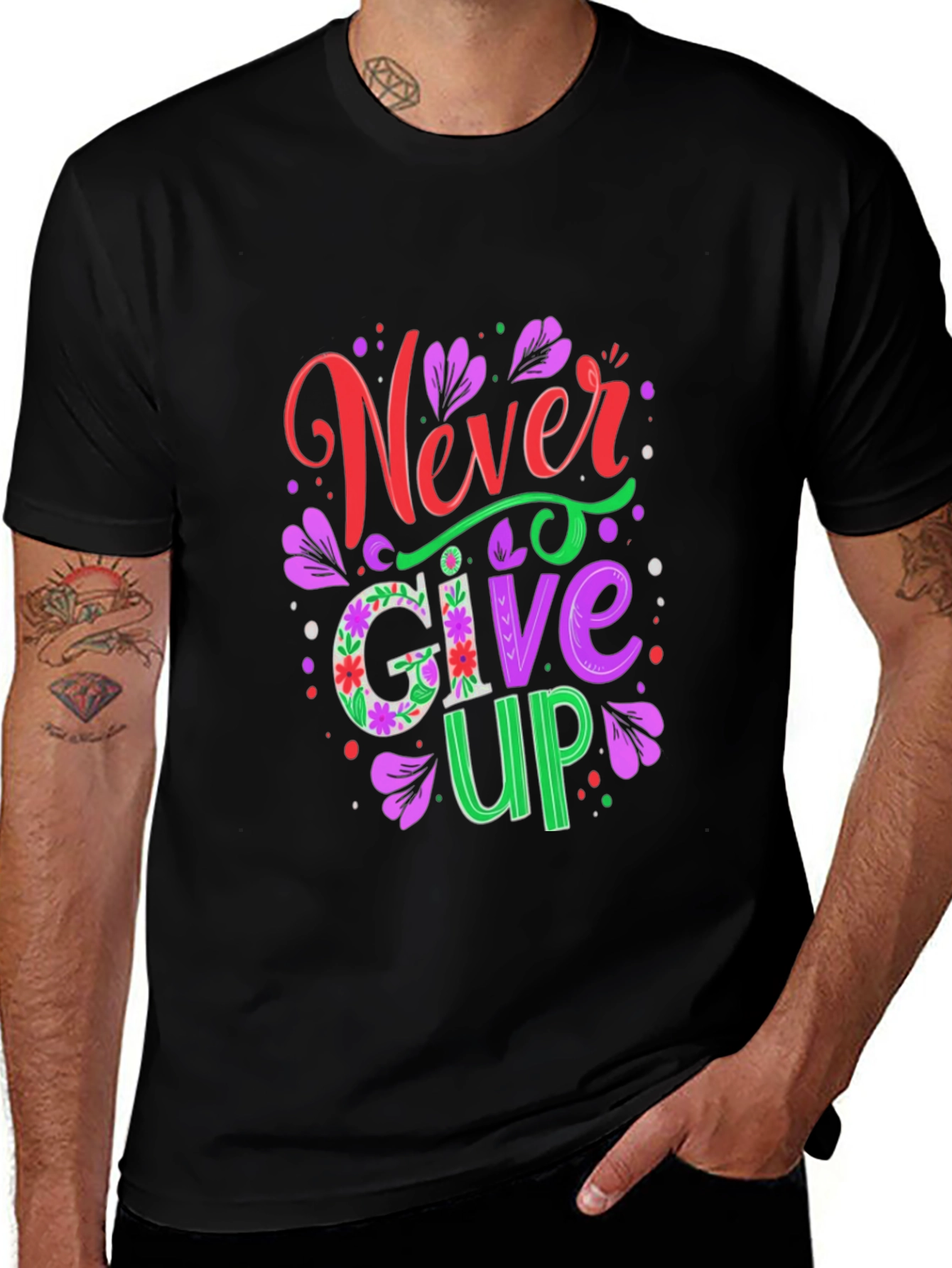 Variant 30 of Never Give Up Graphic Tee