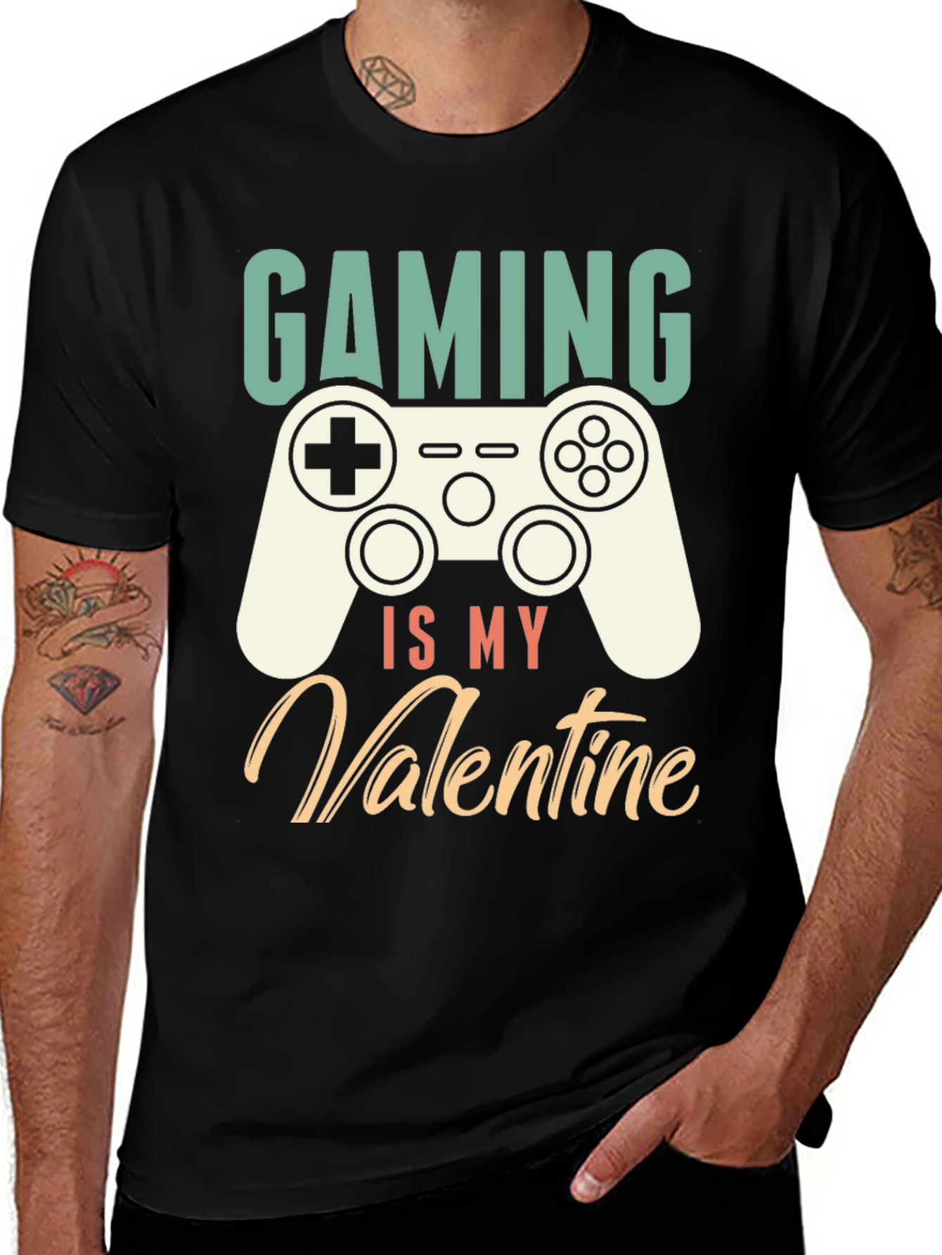 Variant 4 of Gaming is My Valentine Graphic Tee