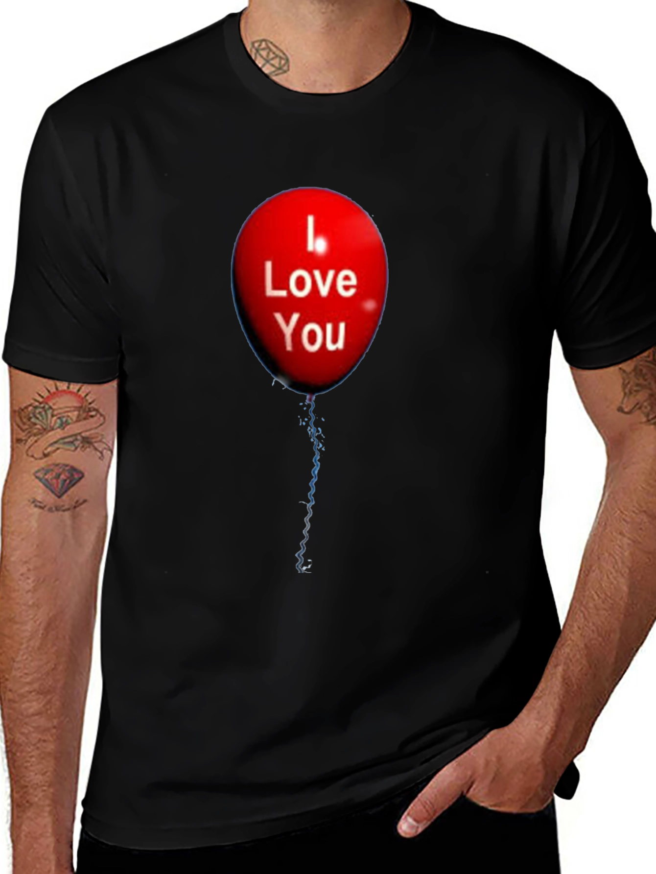 Variant 29 of I Love You Balloon Graphic T-Shirt