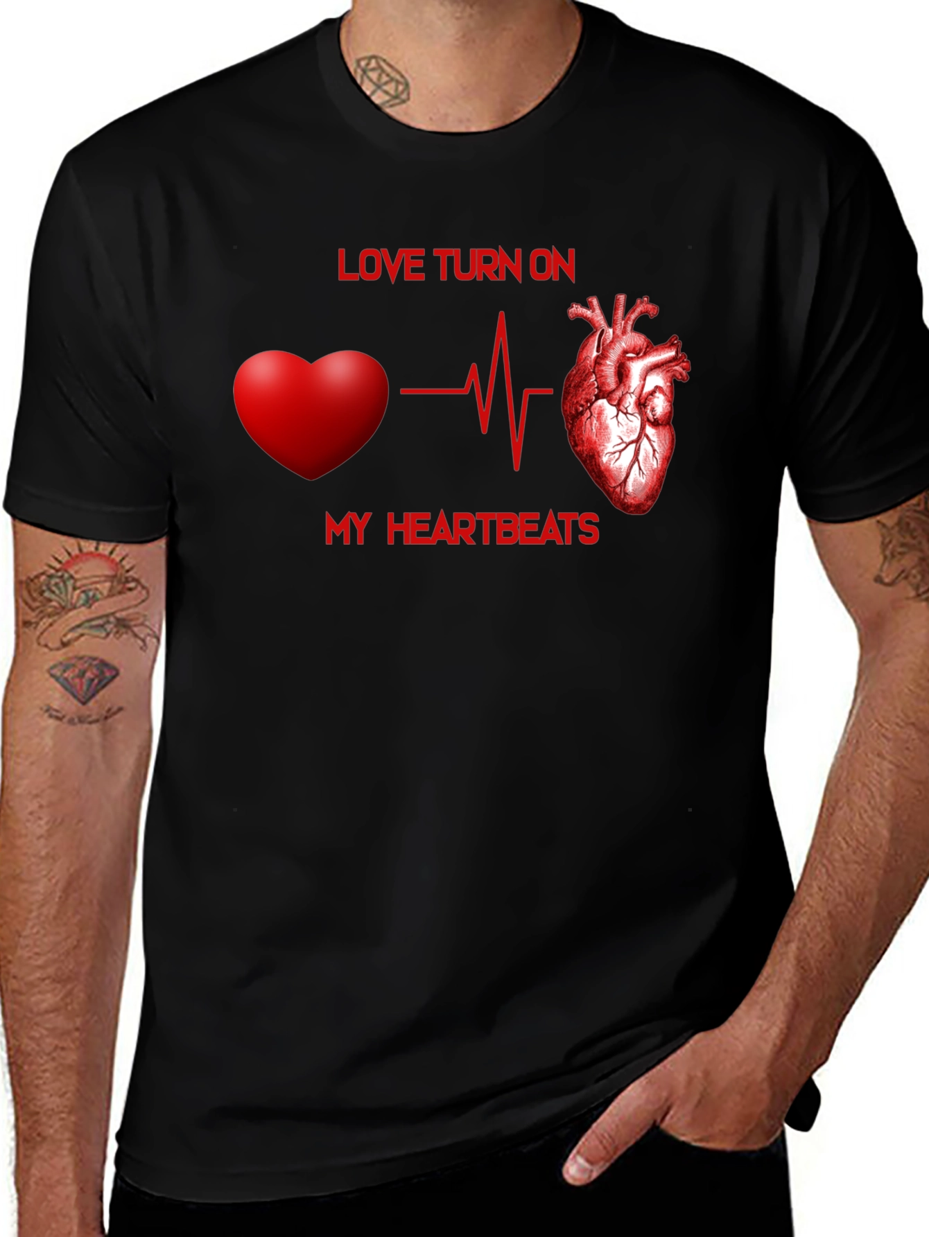 Variant 23 of Love Heartbeat T-Shirt - Express Your Passion