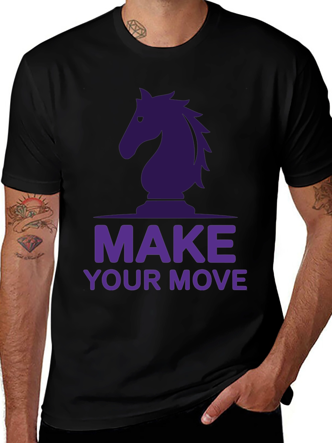 Chess Knight Graphic Tee - Make Your Move!