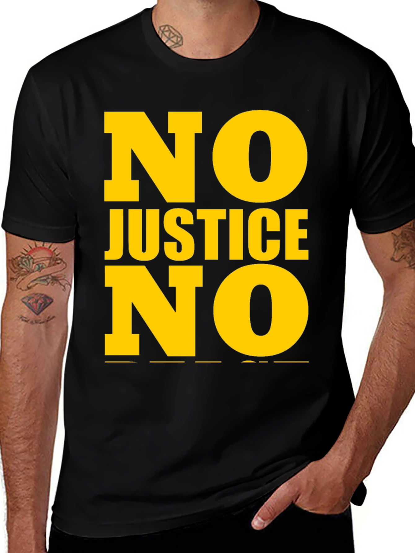 Variant 15 of No Justice No Peace Graphic Tee