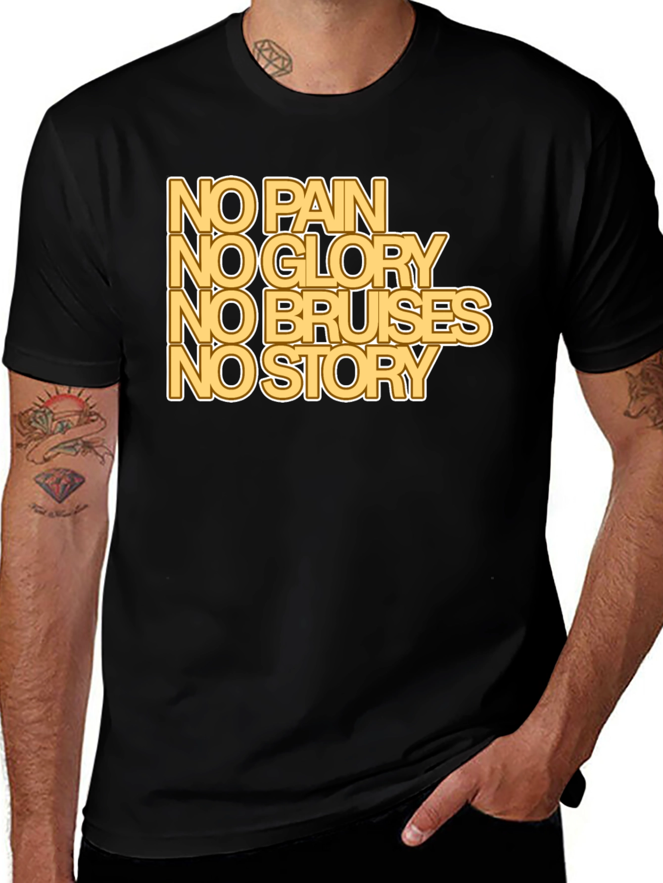 Variant 16 of No Pain No Glory T-Shirt