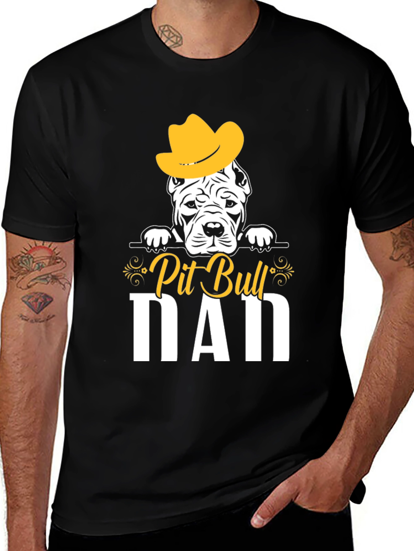 Pit Bull Dad T-Shirt - Dog Lover Tee