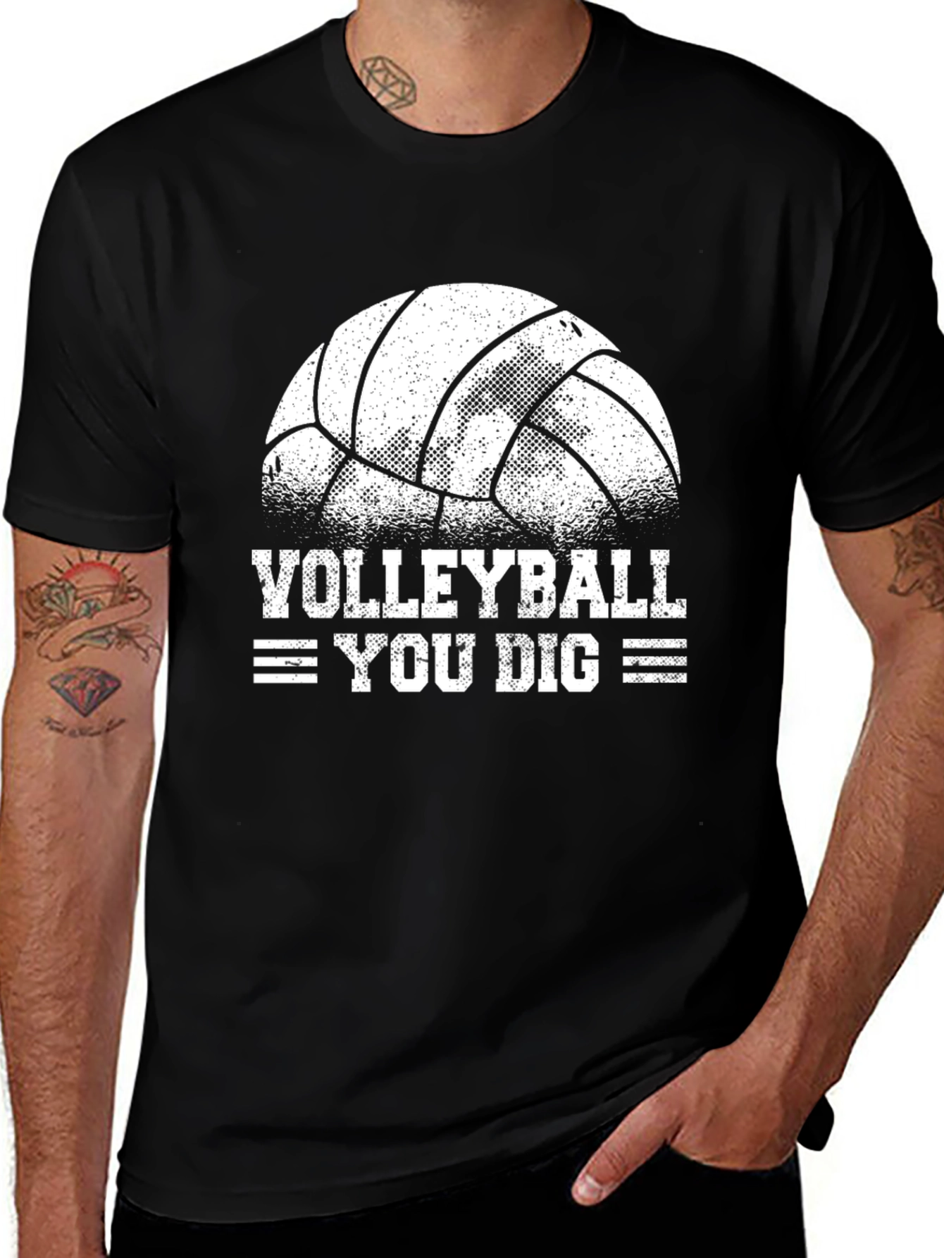 Variant 24 of Volleyball You Dig Graphic T-Shirt